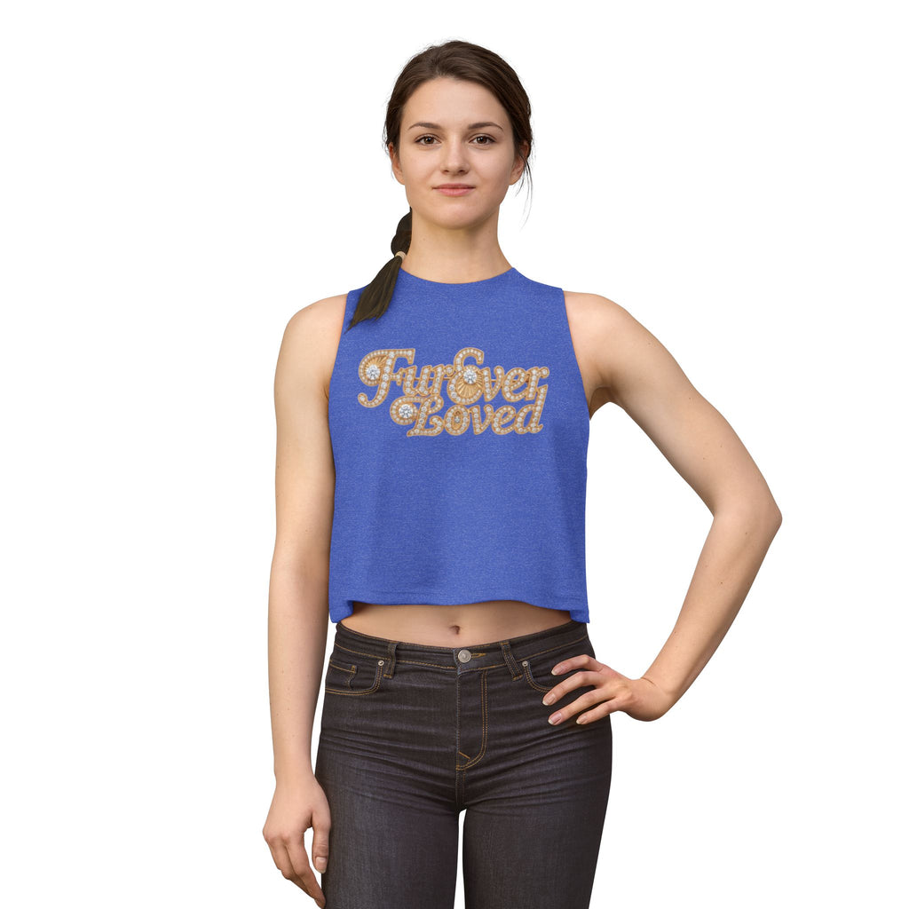 Fur Ever Loved Crop Top — Retro Script Graphic Women's Tank | FurEverLoved