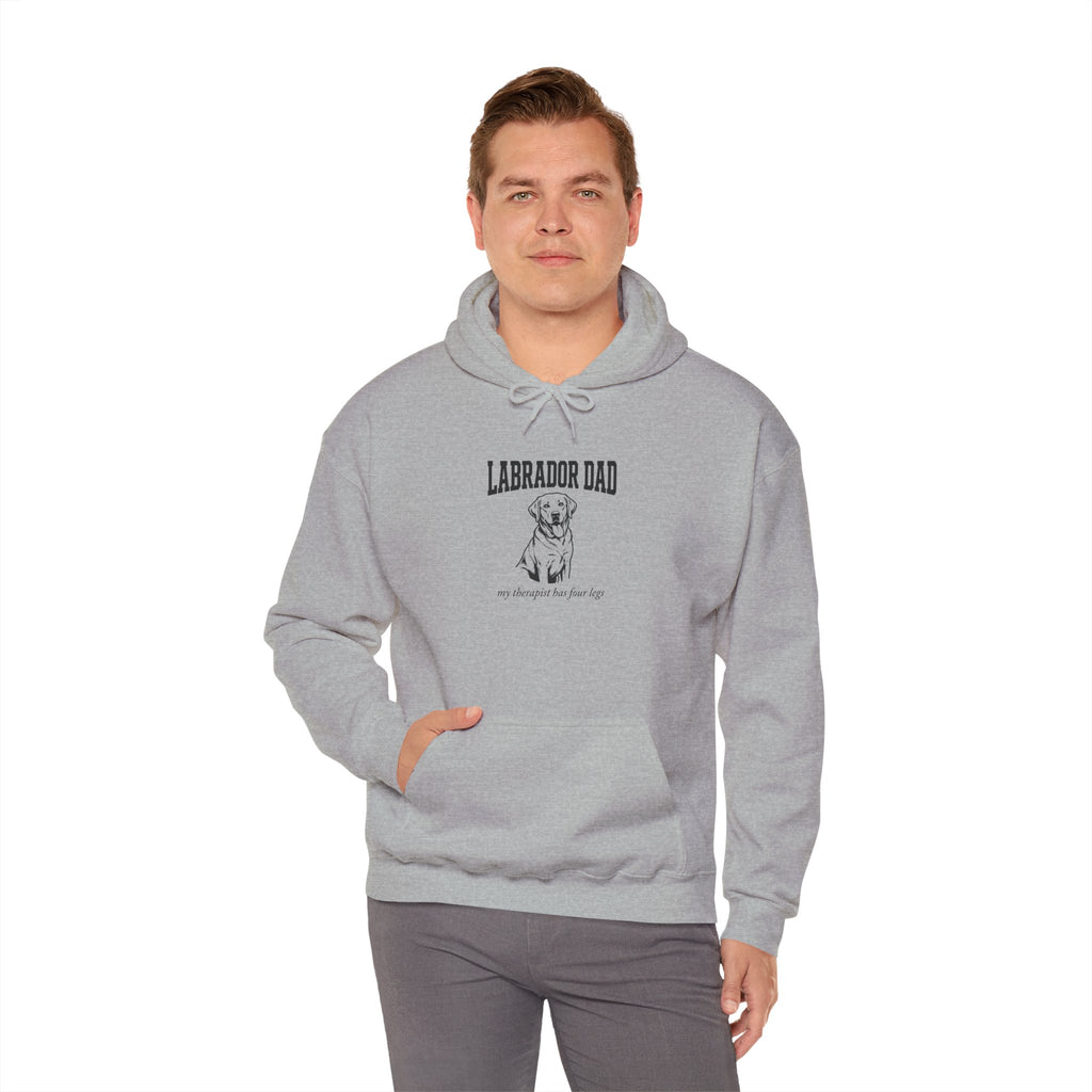 Labrador Dad Hoodie — My Therapist Has Four Legs | Classic Lab Dad Sweatshirt | FurEverLoved