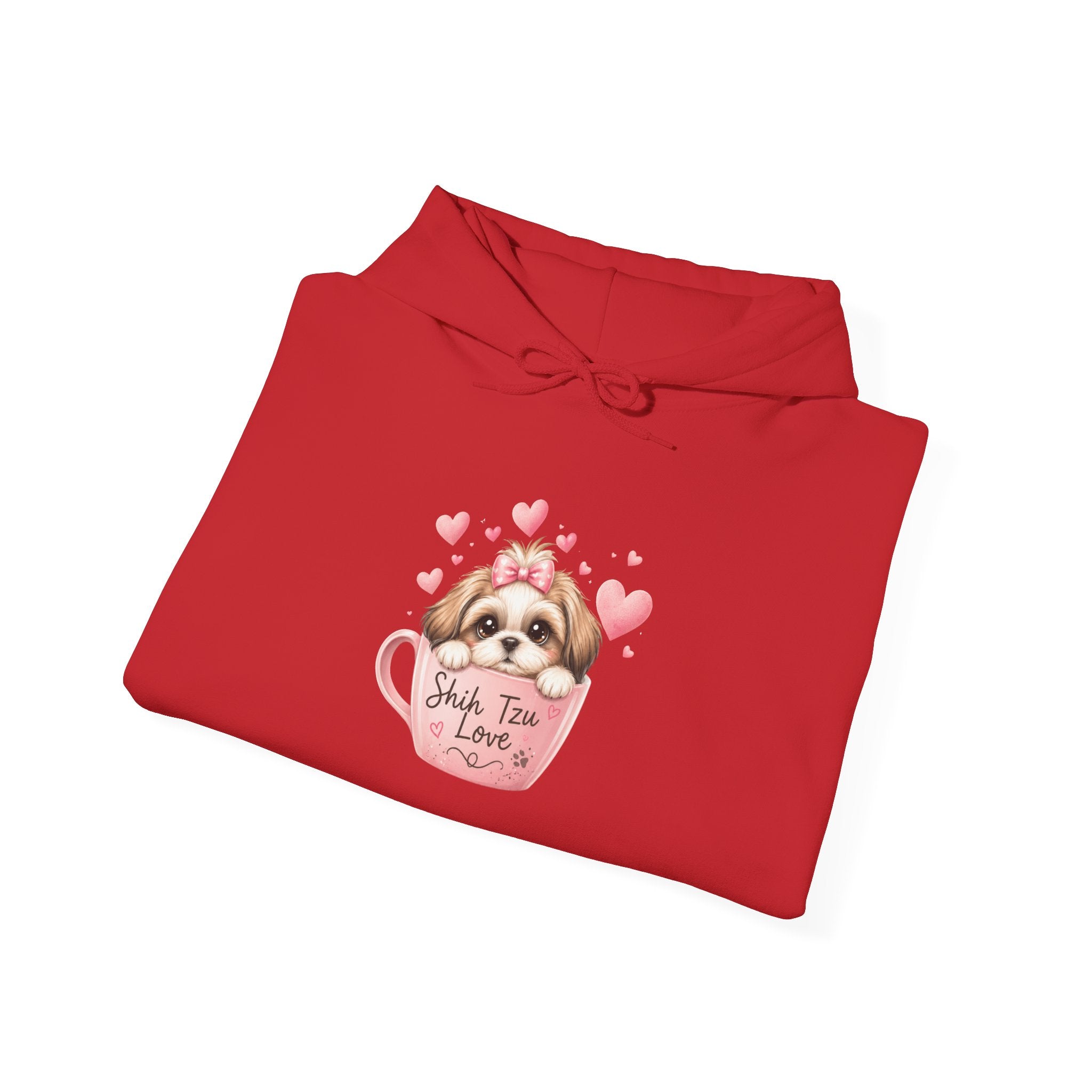 Shih Tzu Love Hoodie — Kawaii Coquette Dog Mom Sweatshirt | FurEverLoved