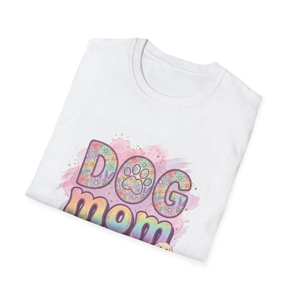 Dog Mom Aesthetic T-Shirt | Cute Floral Dog Lover Tee | Soft Casual Pet Mom Gift Shirt