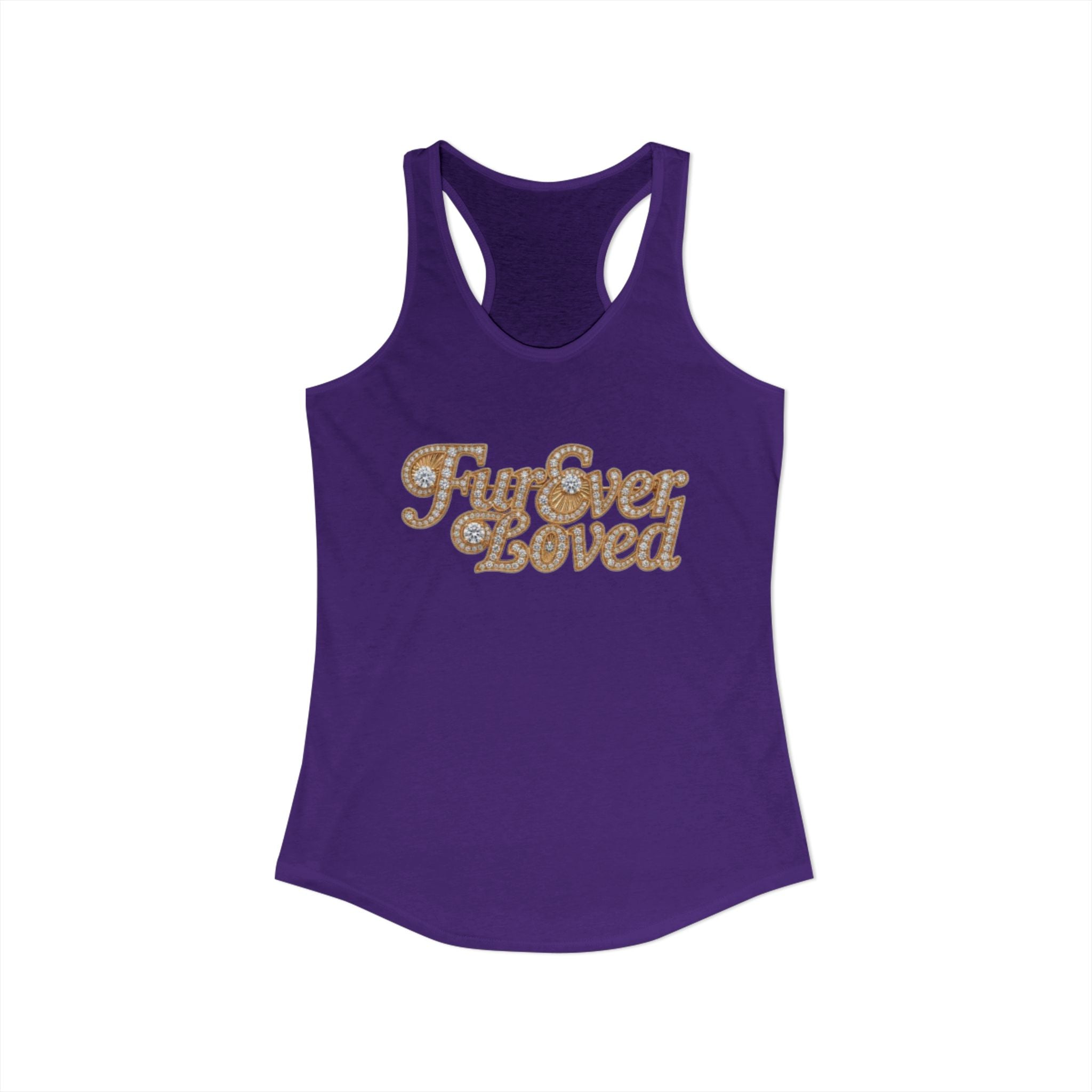 Fur Ever Loved Racerback Tank — Women's Dog Lover Graphic Tank Top | FurEverLoved