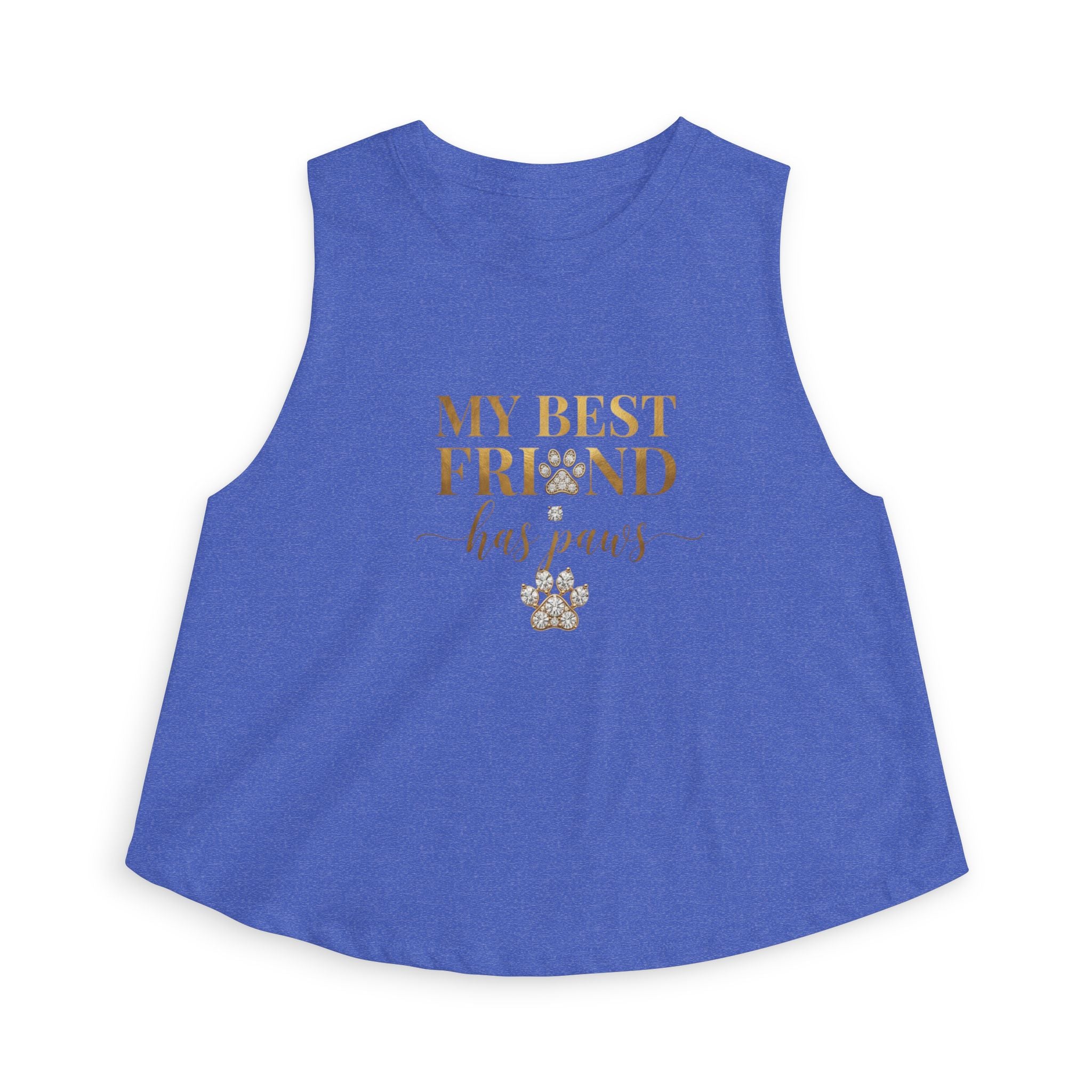 My Best Friend Has Paws — Dog Mom Crop Tank Top | FurEverLoved