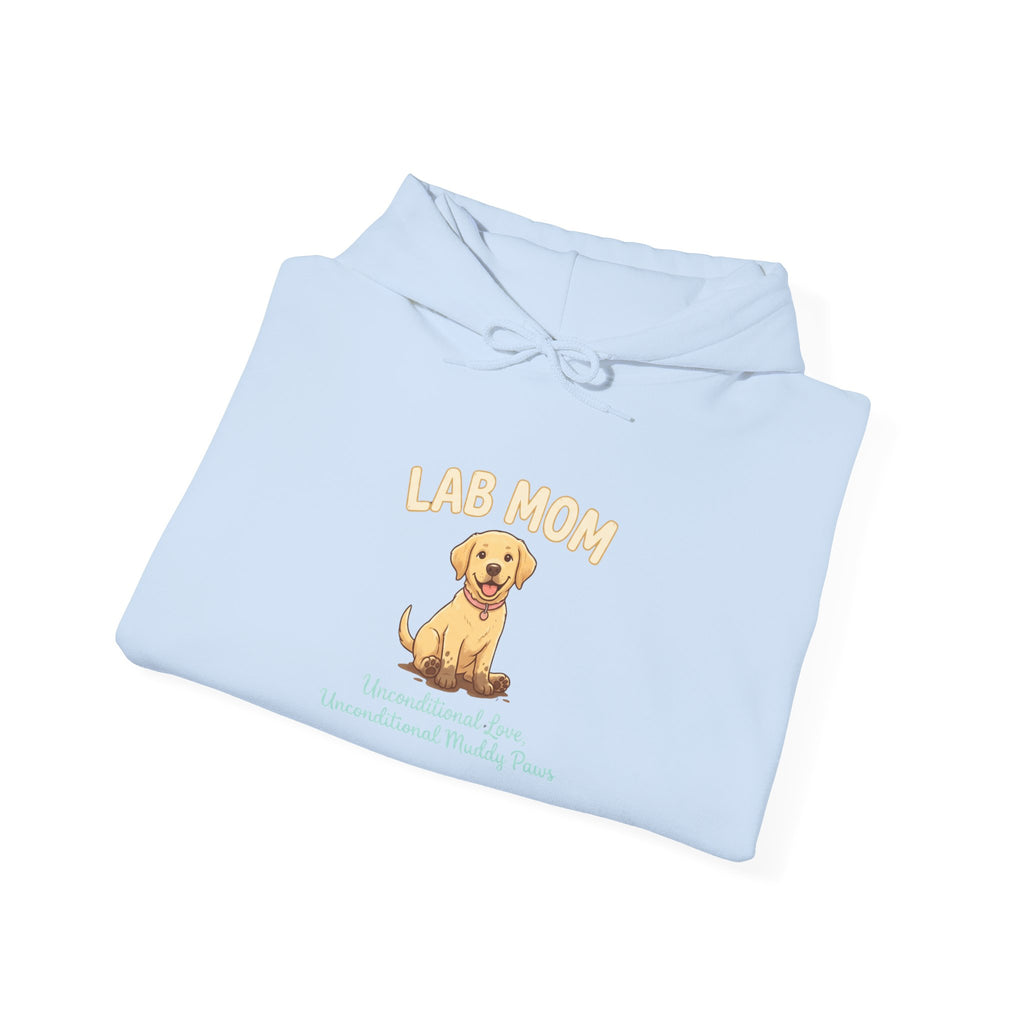 Lab Mom Hoodie — Cute Yellow Lab Illustration Dog Mom Sweatshirt | FurEverLoved