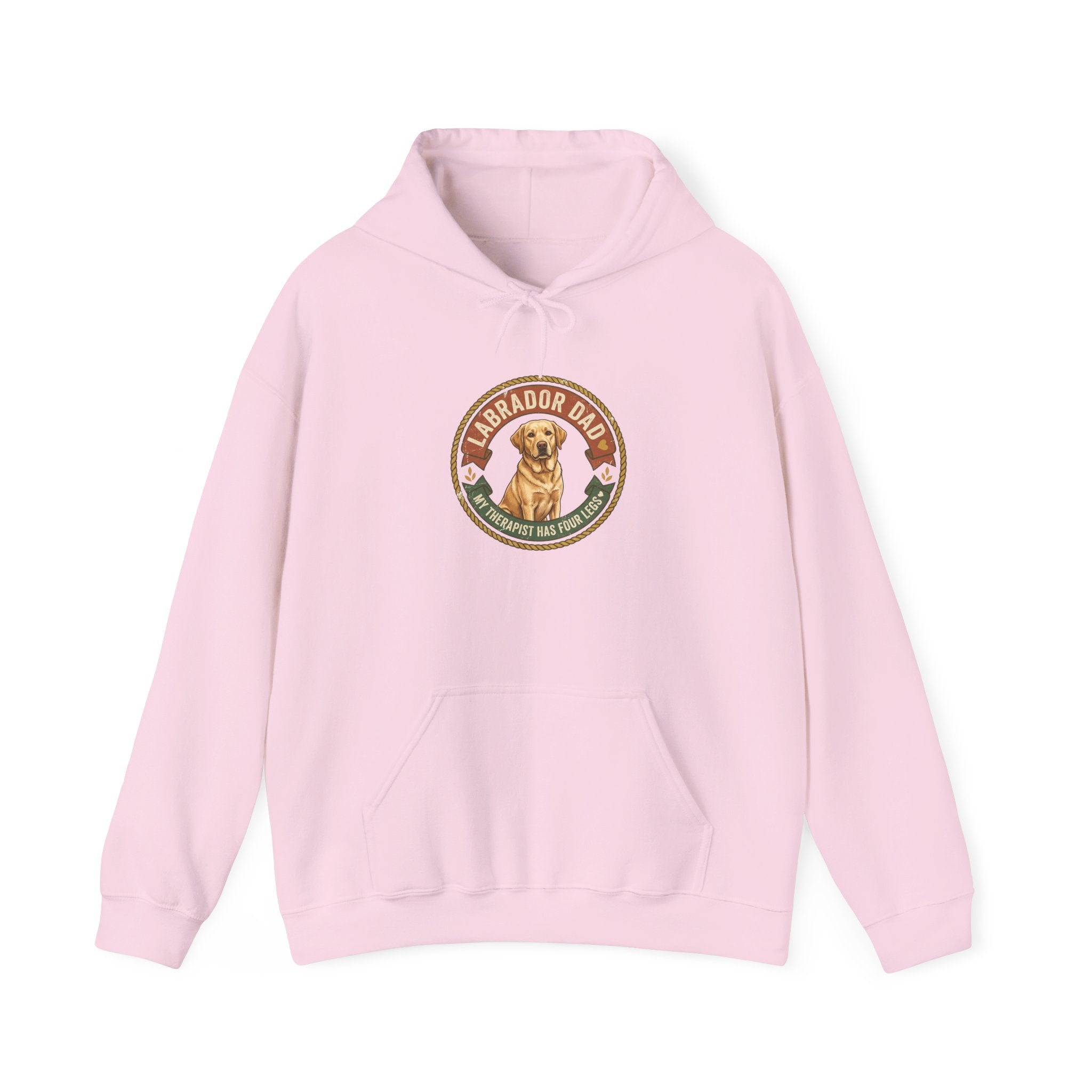 Labrador Dad Hoodie — My Therapist Has Four Legs | Vintage Badge Lab Dad Sweatshirt | FurEverLoved