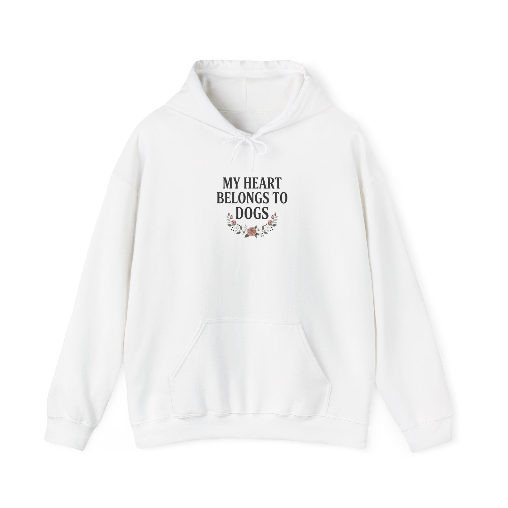 My Heart Belongs to Dogs Hoodie – Dog Mom Floral Sweatshirt