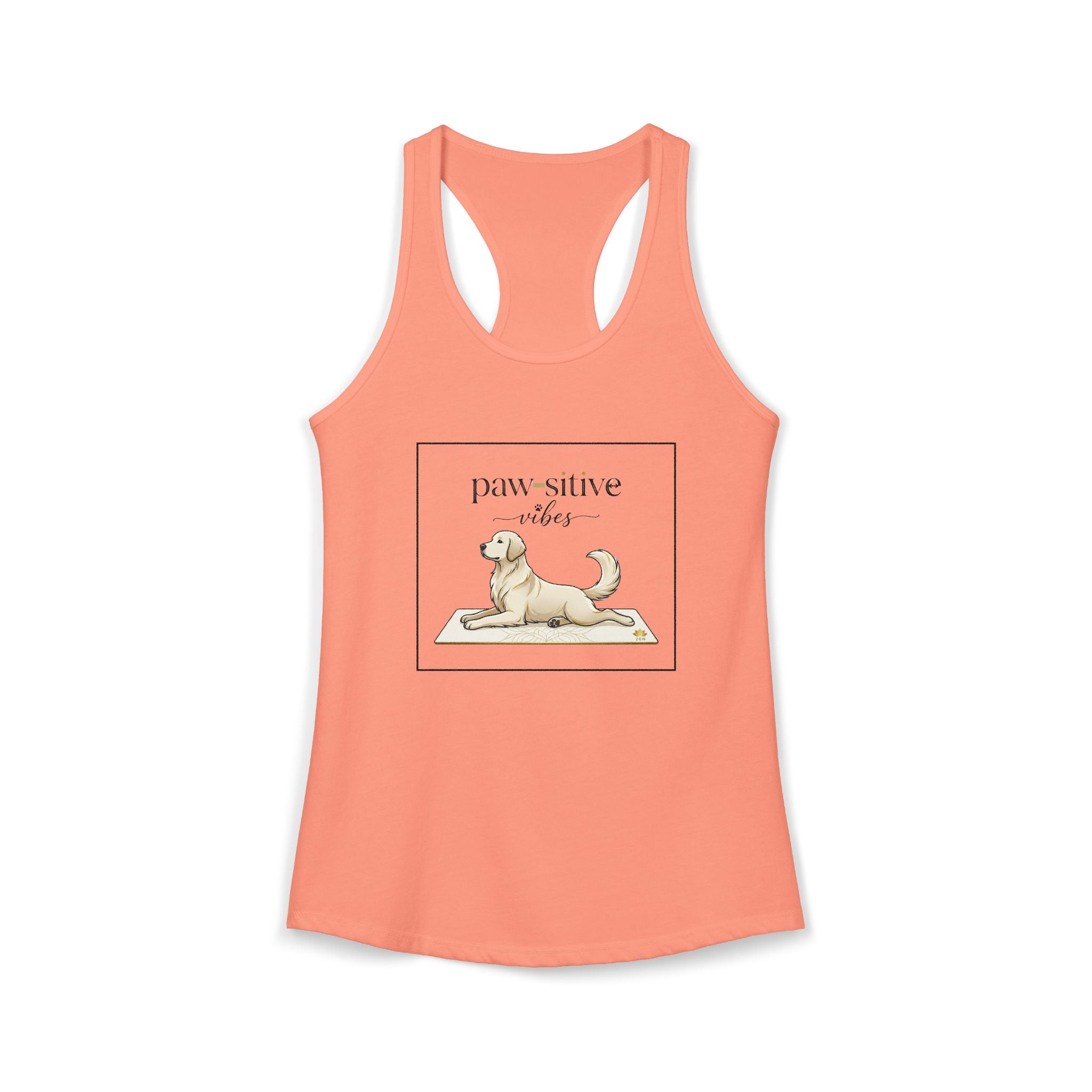 Pawsitive Vibes Racerback Tank Top — Dog Mom Workout Tank | FurEverLoved