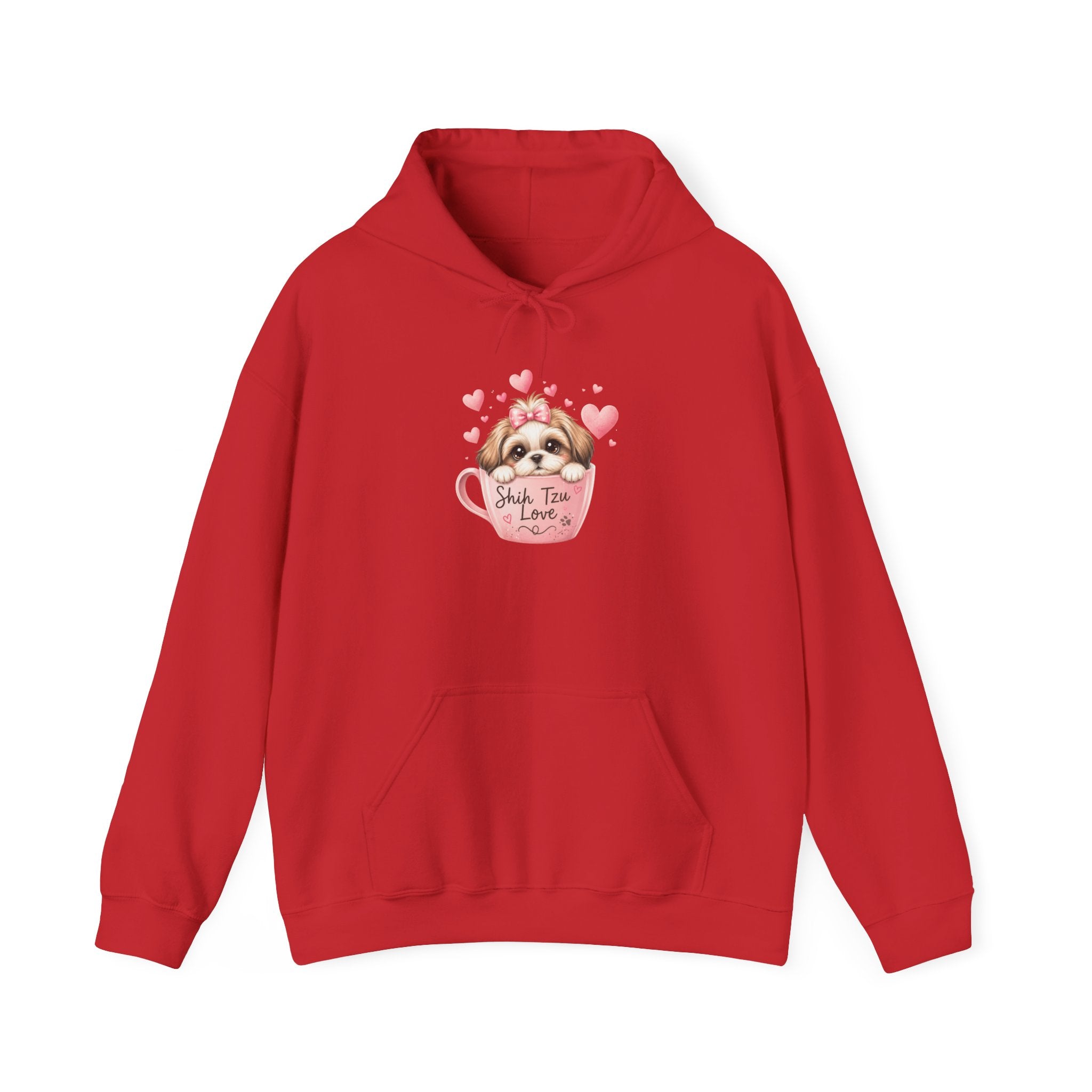 Shih Tzu Love Hoodie — Kawaii Coquette Dog Mom Sweatshirt | FurEverLoved