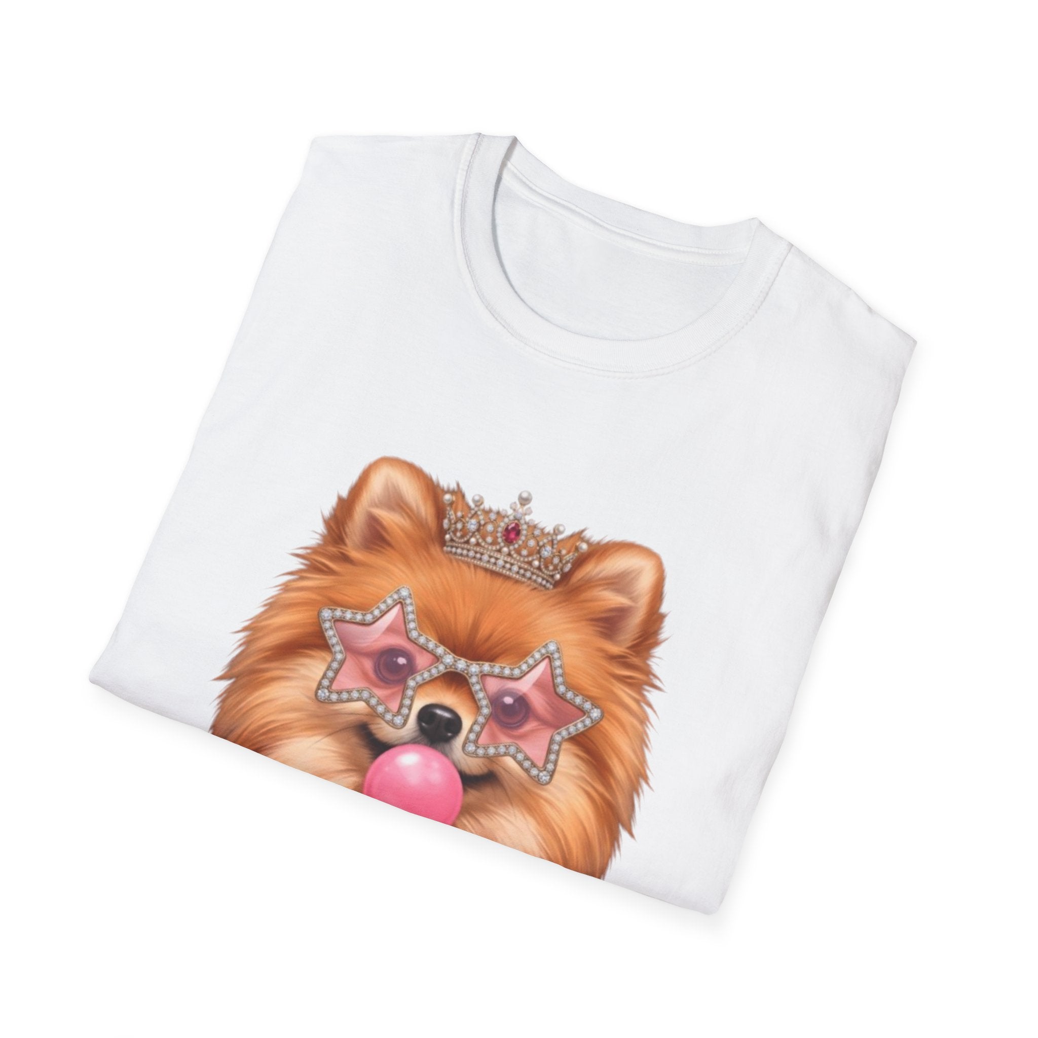 Sassy Pomeranian T-Shirt — Bubblegum Pom Dog Mom Tee | FurEverLoved