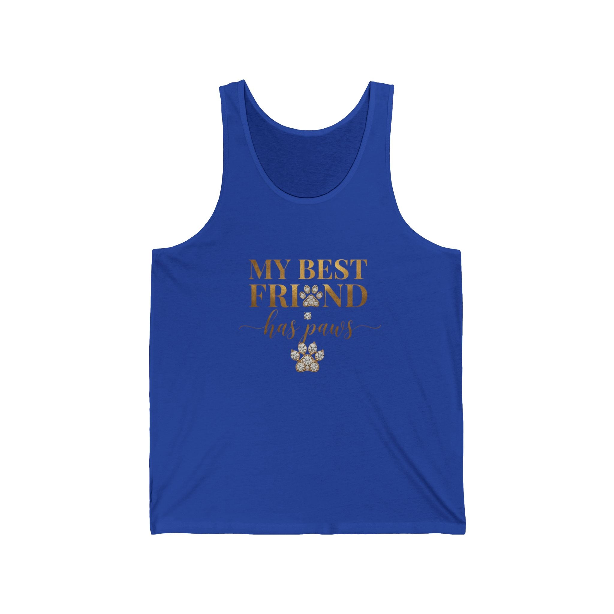 My Best Friend Has Paws Dog Mom Tank Top | Dog Lover Gift
