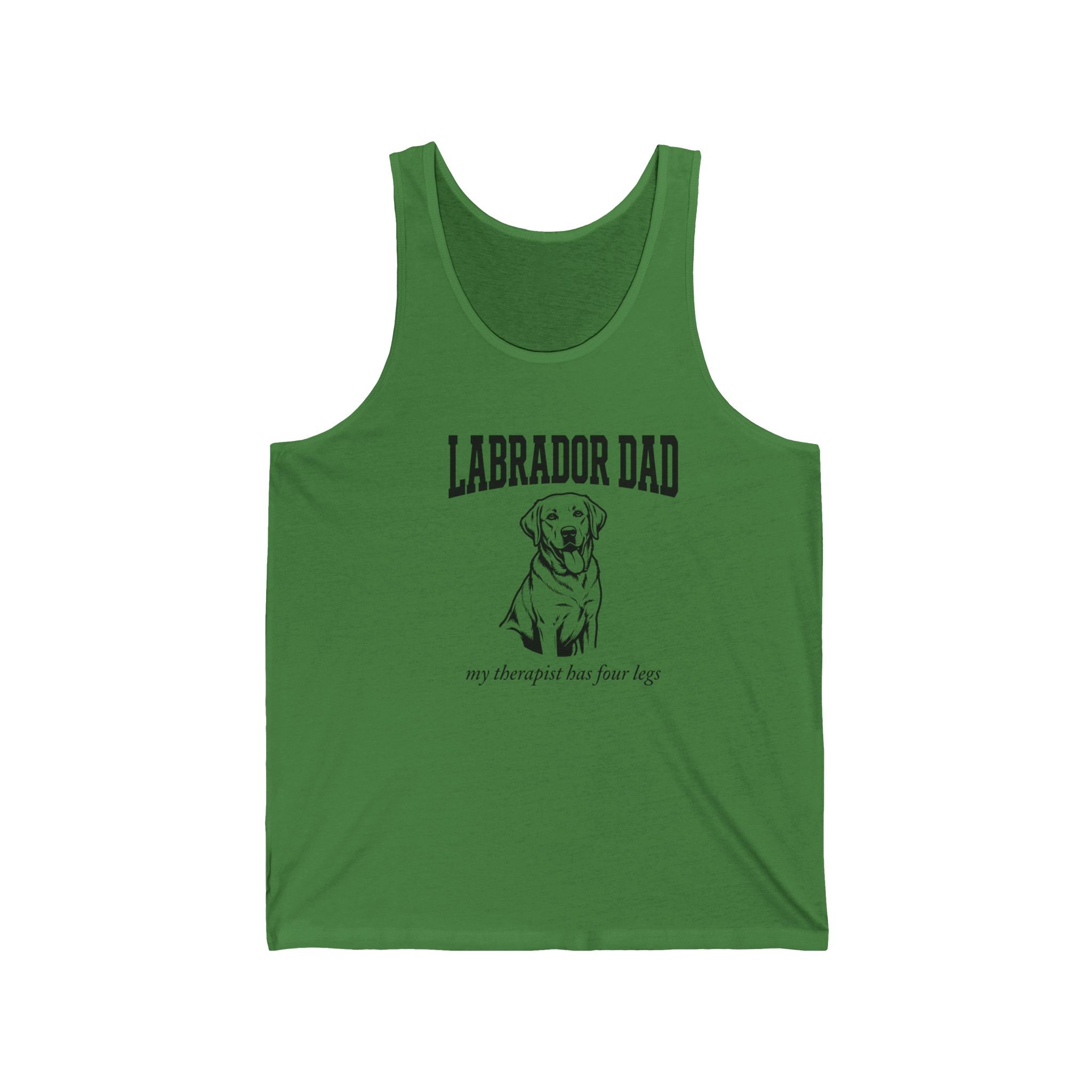 Labrador Dad Tank Top — My Therapist Has Four Legs | Collegiate Style Lab Dad Gift | FurEverLoved