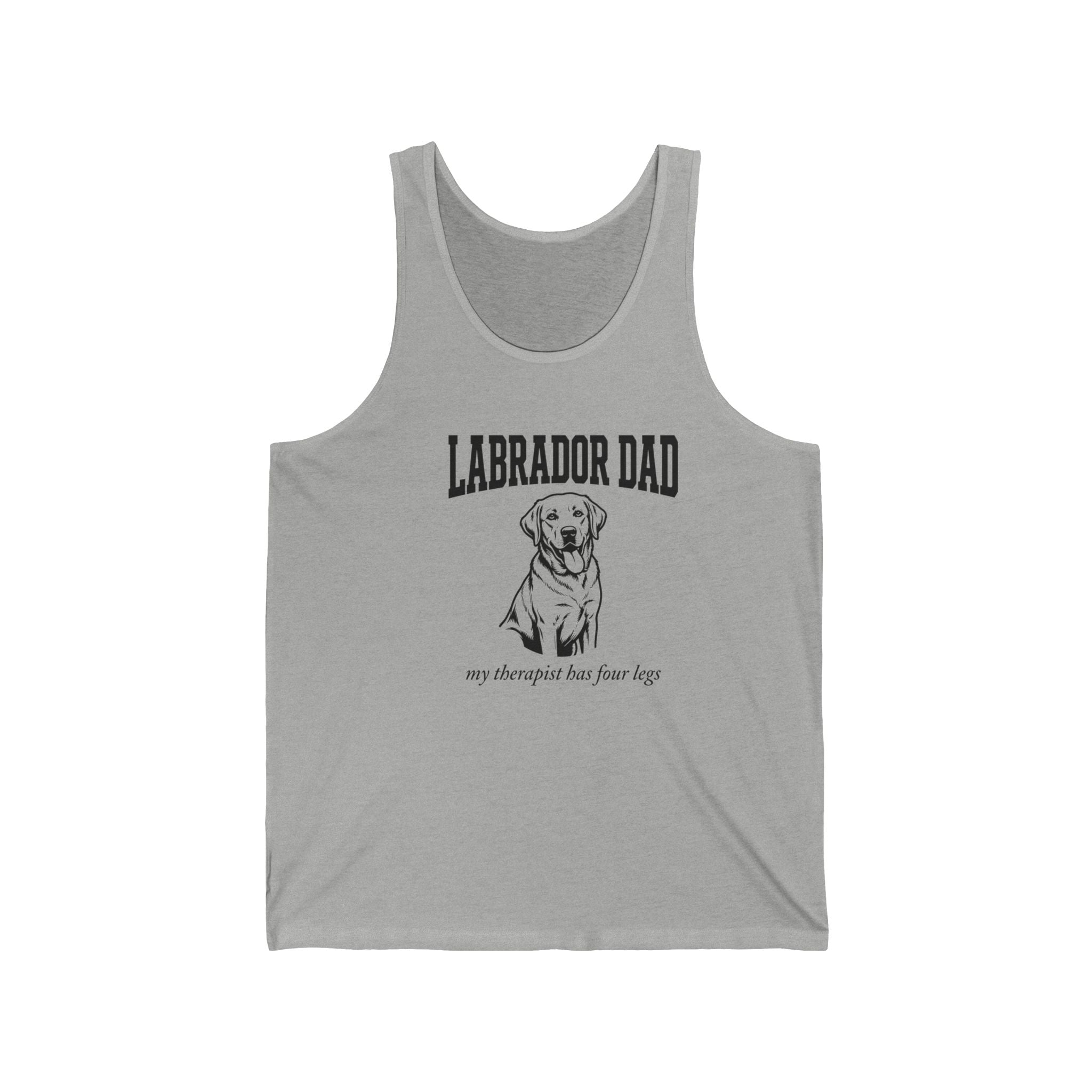 Labrador Dad Tank Top — My Therapist Has Four Legs | Collegiate Style Lab Dad Gift | FurEverLoved