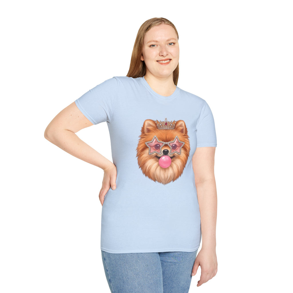 Sassy Pomeranian T-Shirt — Bubblegum Pom Dog Mom Tee | FurEverLoved