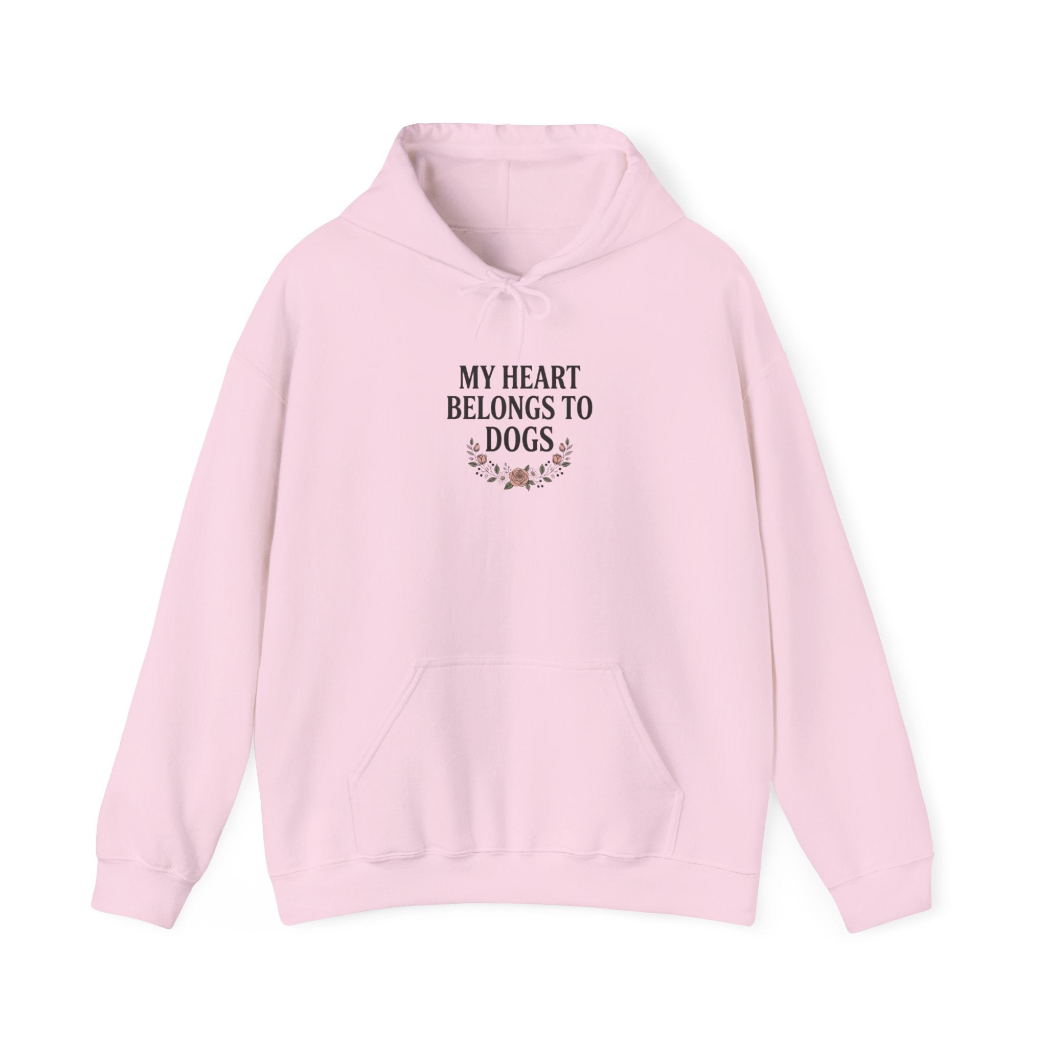 My Heart Belongs to Dogs Hoodie – Dog Mom Floral Sweatshirt