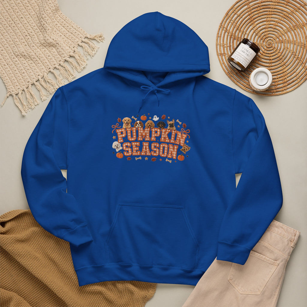 Dog Mom Gift Hoodie — Pumpkin Season Multi-Breed Squad Fall Pullover | FurEverLoved