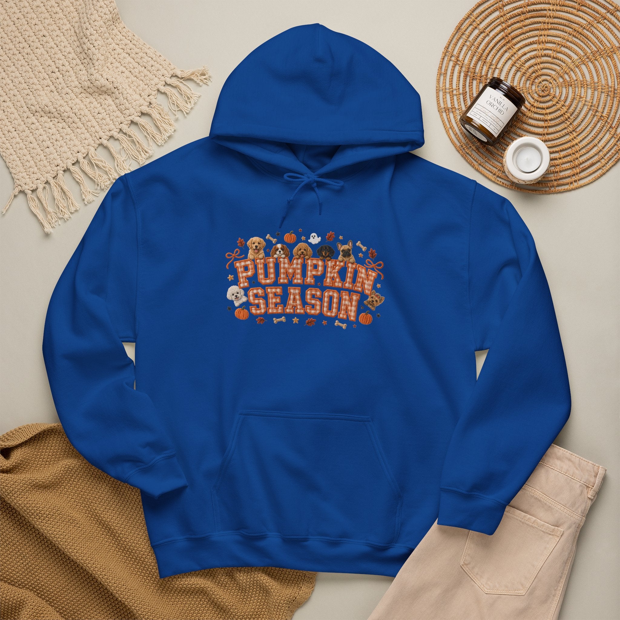Dog Mom Gift Hoodie — Pumpkin Season Multi-Breed Squad Fall Pullover | FurEverLoved