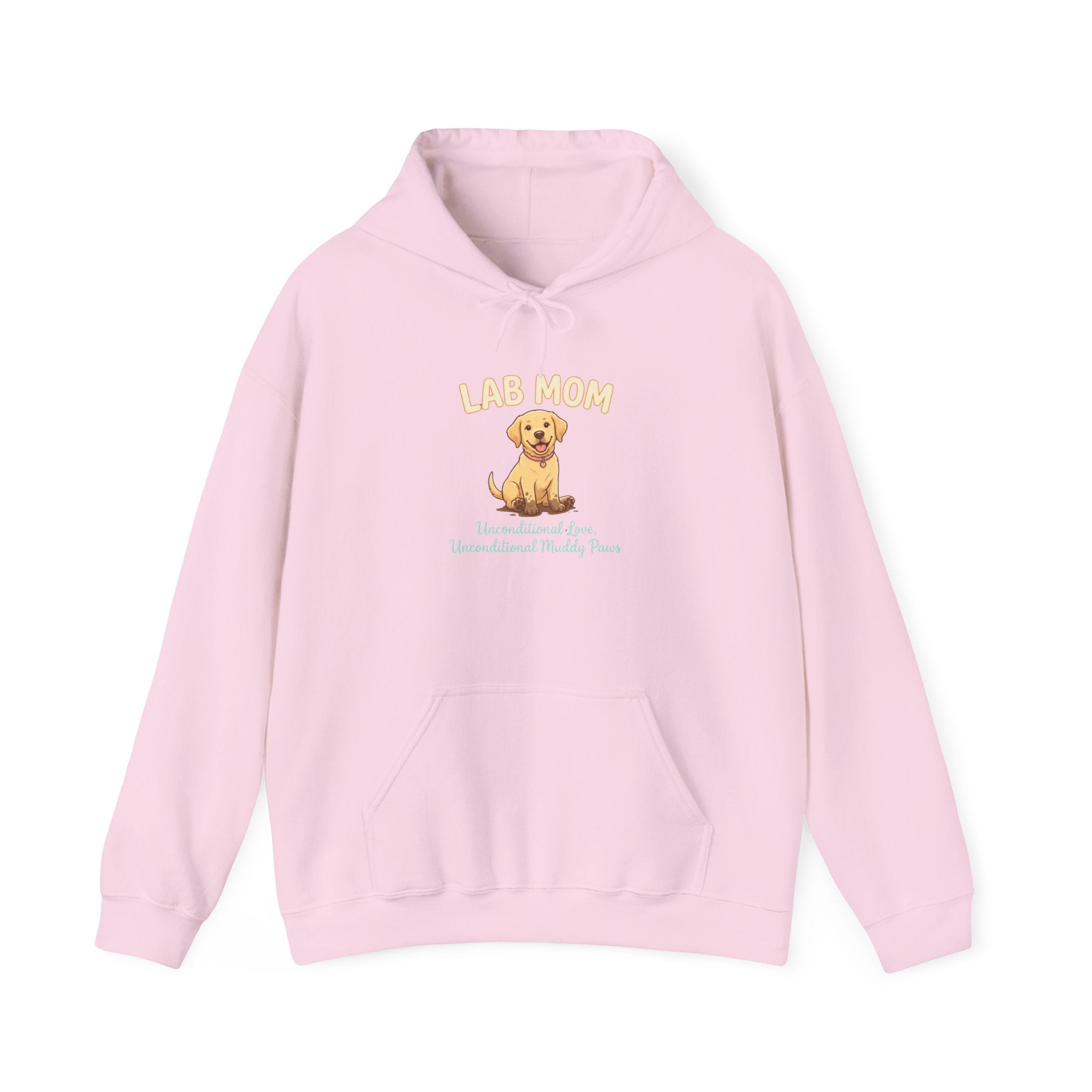 Lab Mom Hoodie — Cute Yellow Lab Illustration Dog Mom Sweatshirt | FurEverLoved