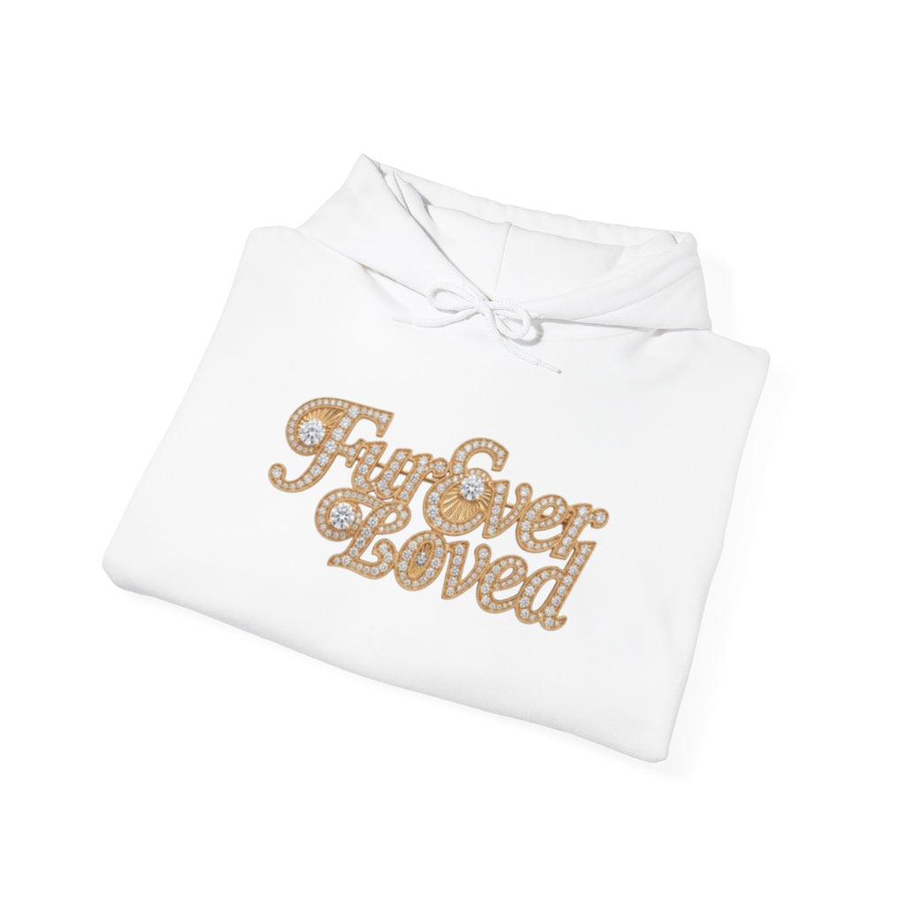 Fur Ever Loved Hoodie — Retro Glitter Script Pullover | FurEverLoved