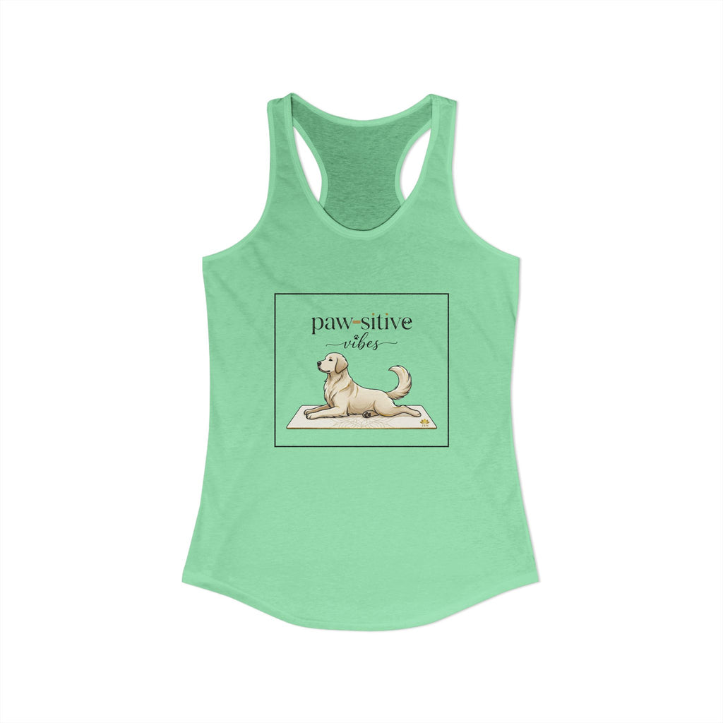 Pawsitive Vibes Racerback Tank Top — Dog Mom Workout Tank | FurEverLoved
