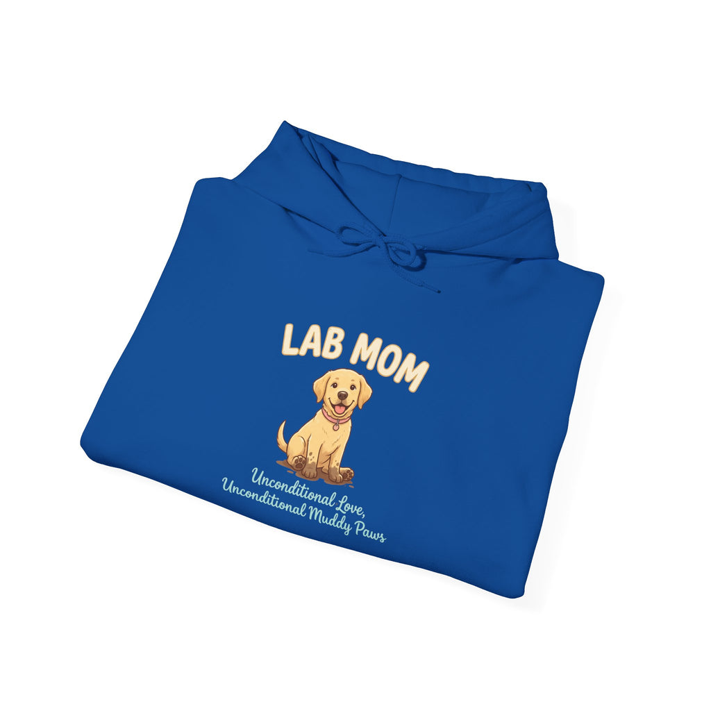 Lab Mom Hoodie — Cute Yellow Lab Illustration Dog Mom Sweatshirt | FurEverLoved