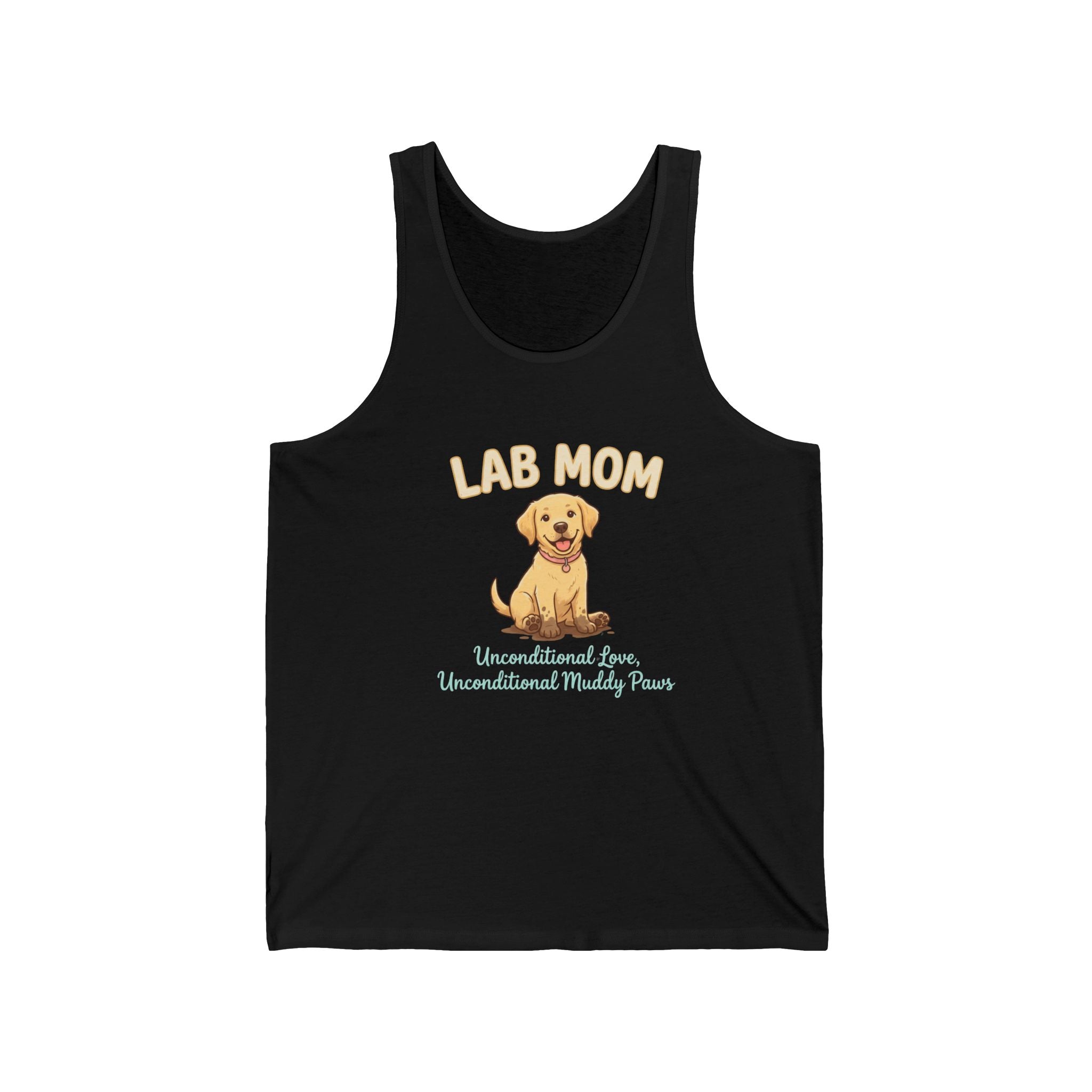 Lab Mom Tank Top — Unconditional Love, Unconditional Muddy Paws | Labrador Mom Gift | FurEverLoved
