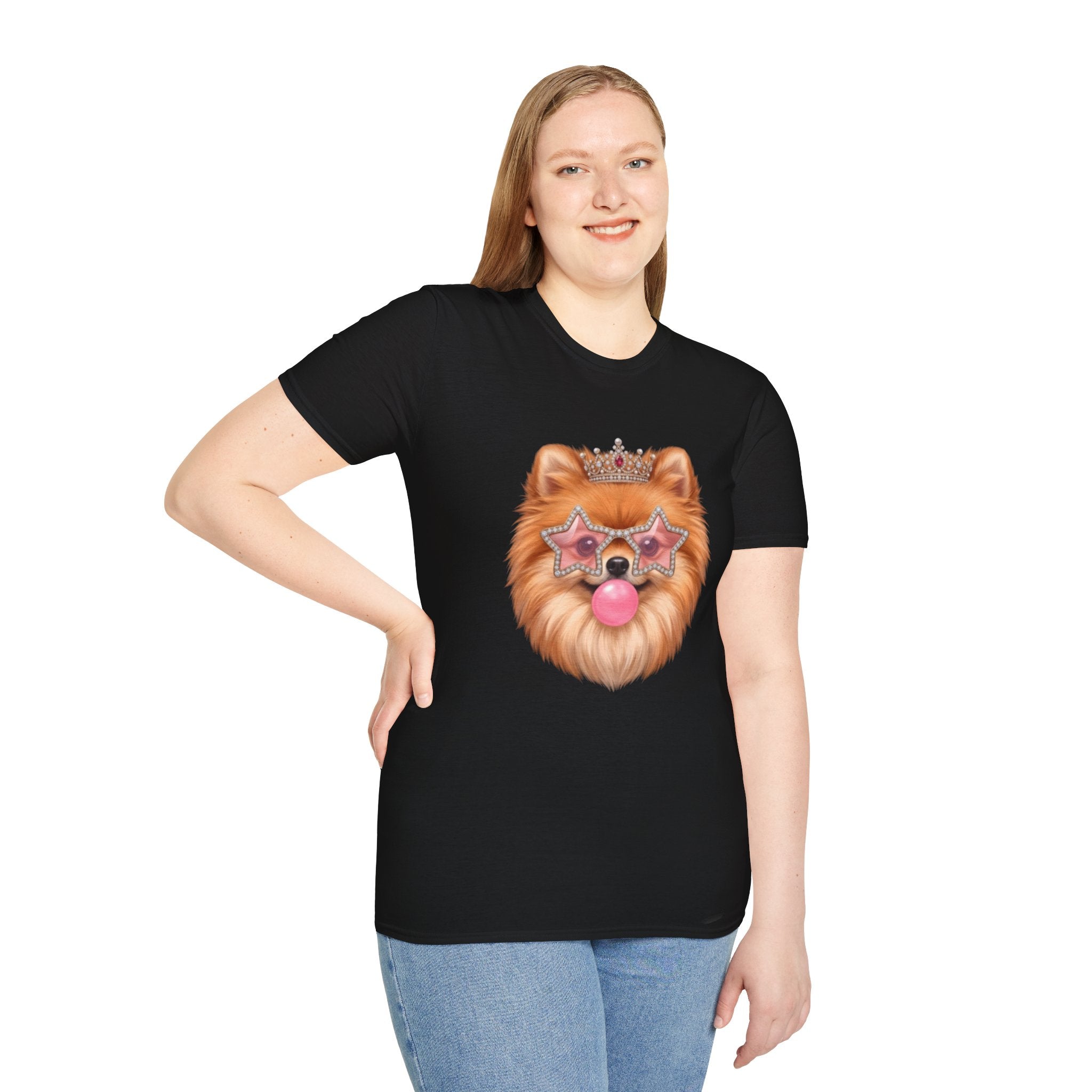 Sassy Pomeranian T-Shirt — Bubblegum Pom Dog Mom Tee | FurEverLoved