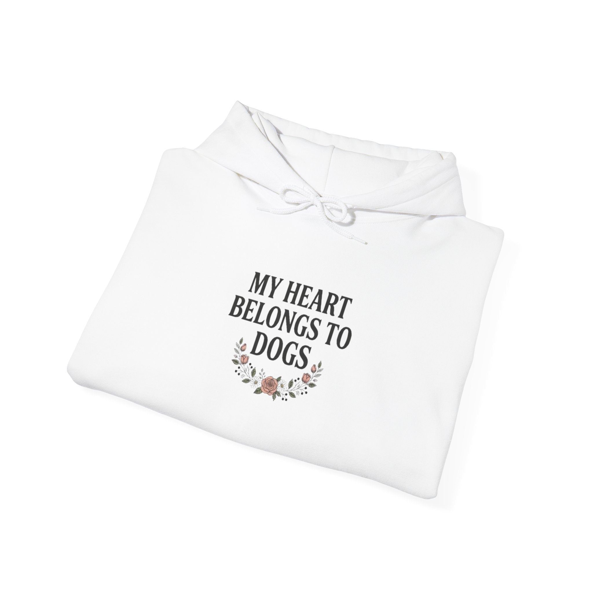 My Heart Belongs to Dogs Hoodie – Dog Mom Floral Sweatshirt