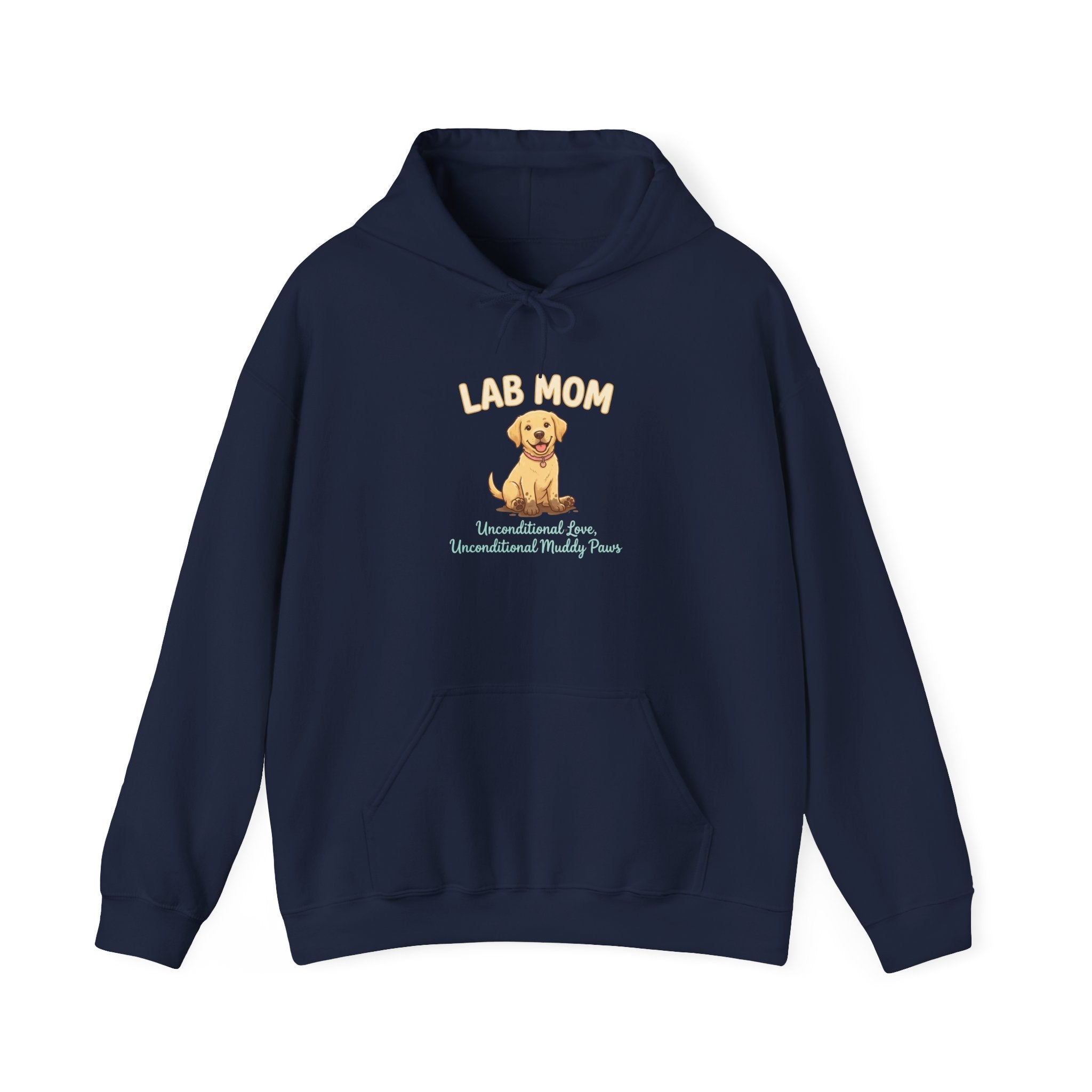 Lab Mom Hoodie — Cute Yellow Lab Illustration Dog Mom Sweatshirt | FurEverLoved