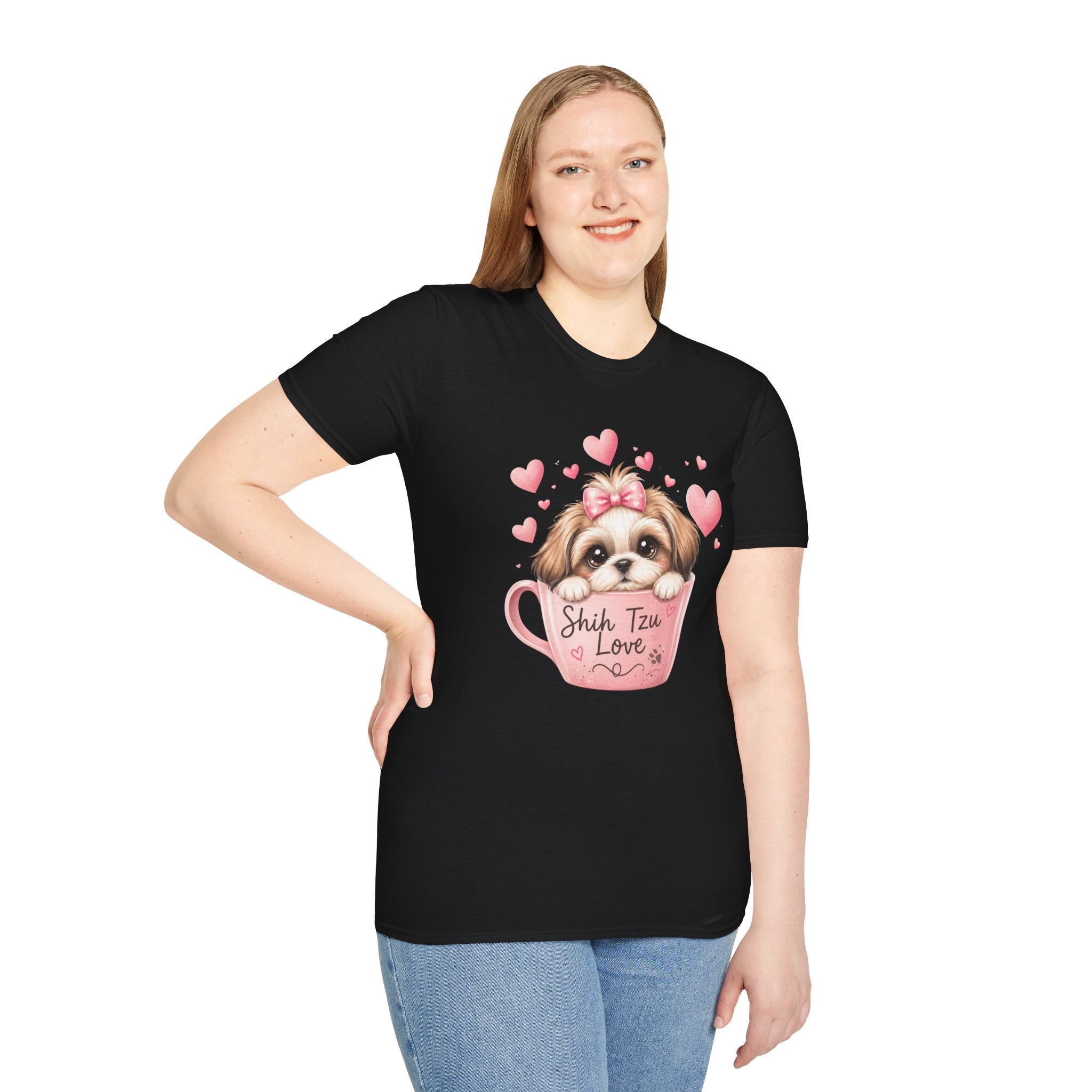 Shih Tzu Love T-Shirt — Kawaii Coquette Dog Mom Tee | FurEverLoved