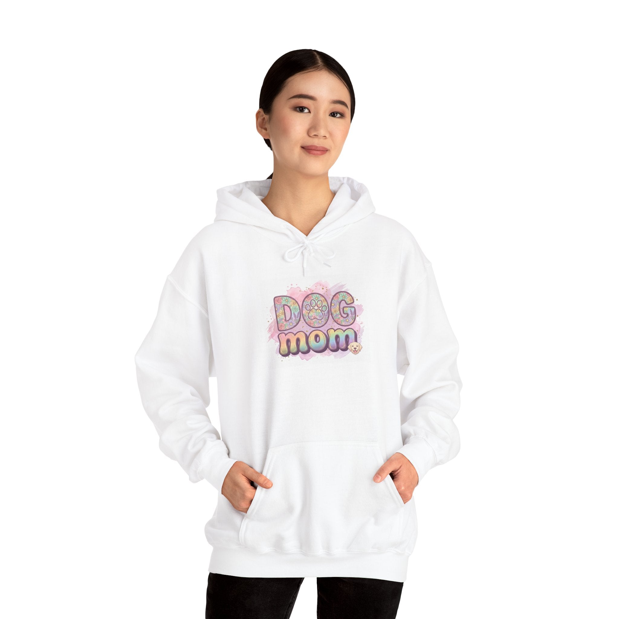 Dog Mom Hoodie | Cute Aesthetic Dog Lover Sweatshirt | Cozy Pet Mom Pullover | Gift for Dog Lovers