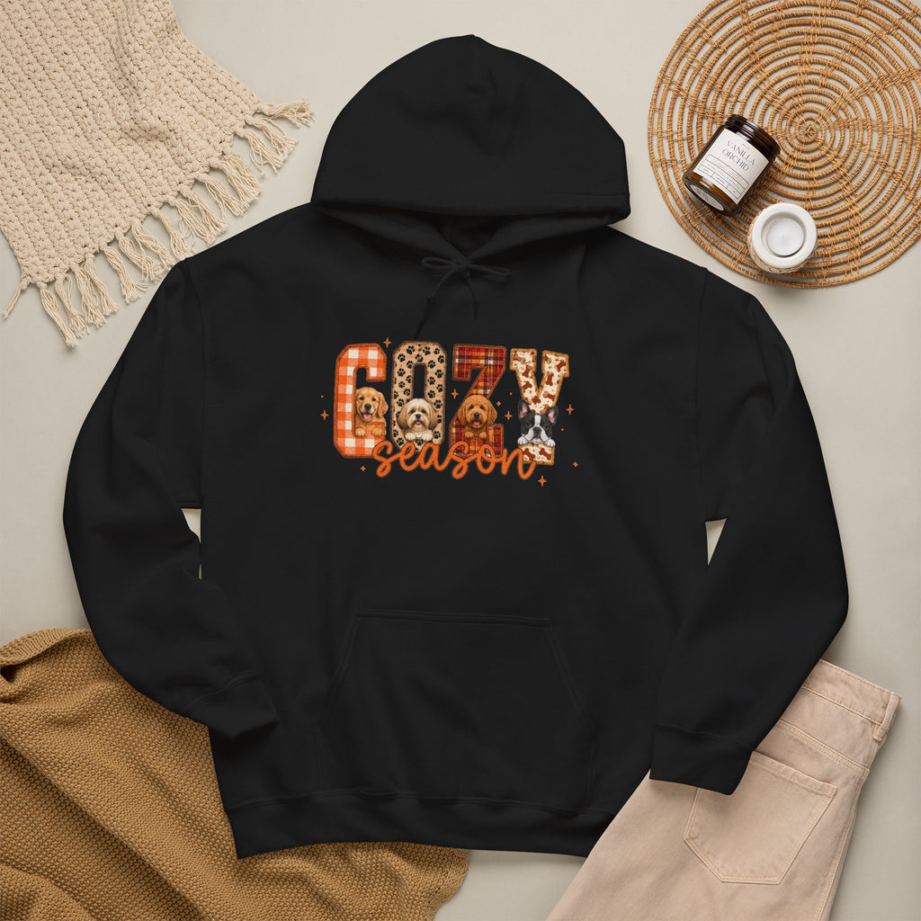 Dog Mom Gift Hoodie — Cozy Season Plaid Leopard Multi-Breed Fall Pullover | FurEverLoved