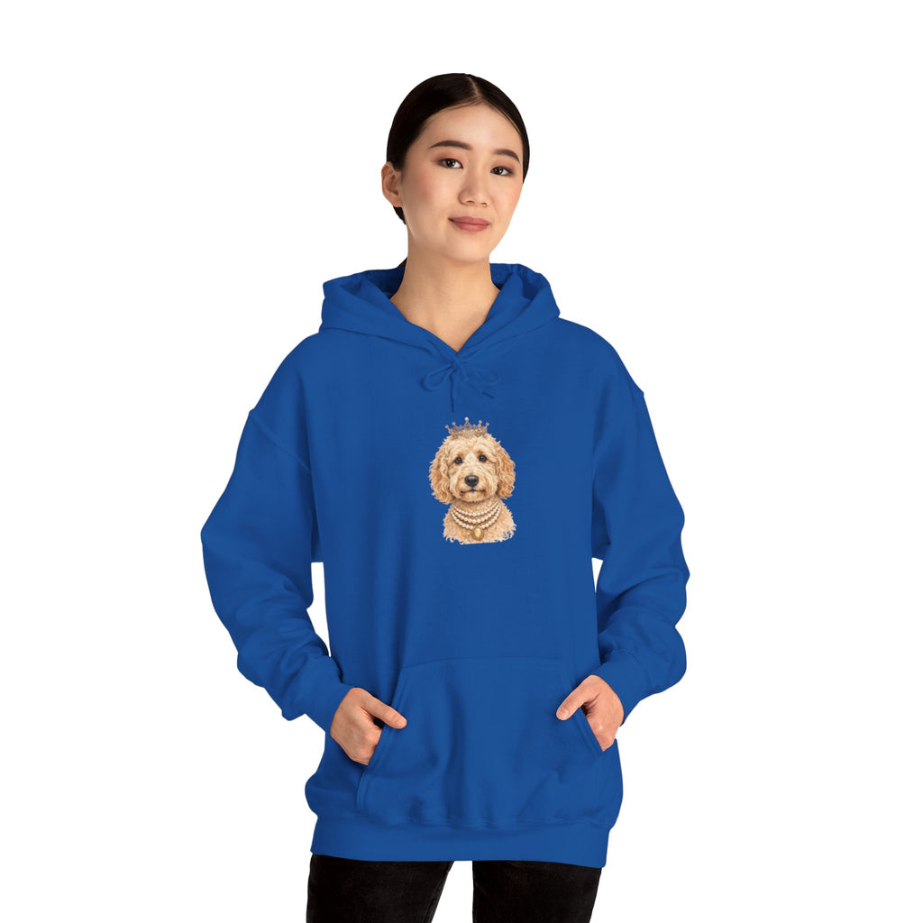 Royal Goldendoodle Hoodie | Crowned Doodle Dog Sweatshirt | FureverLoved | Goldendoodle Mom Gift | Cute Dog Lover Hoodie