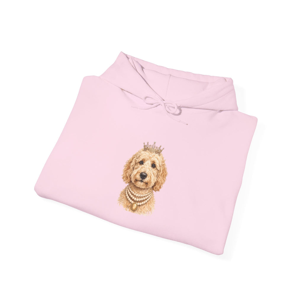 Royal Goldendoodle Hoodie | Crowned Doodle Dog Sweatshirt | FureverLoved | Goldendoodle Mom Gift | Cute Dog Lover Hoodie