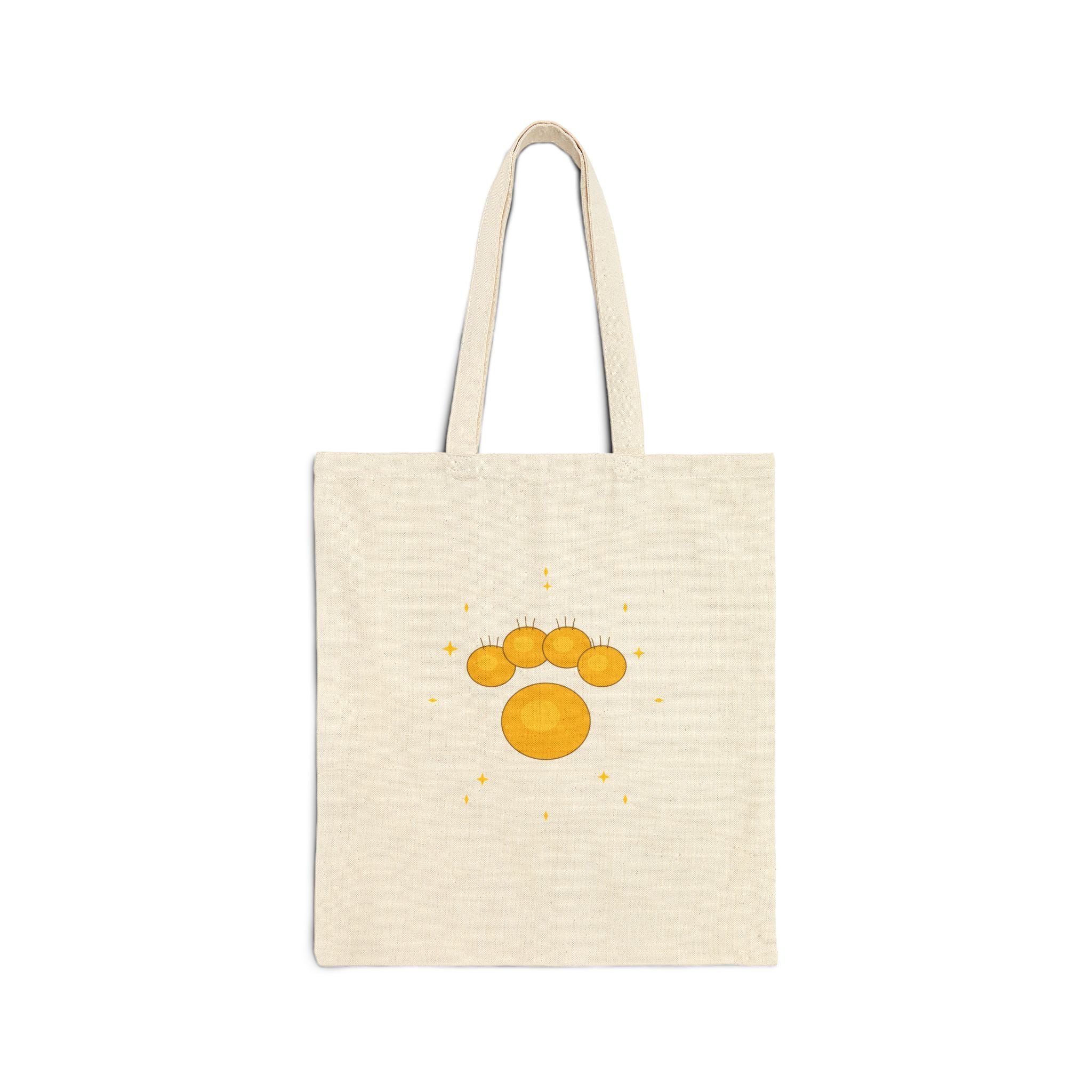 Golden Paw Tote Bag | Dog Mom Gift Bag | Cute Dog Lover Canvas Tote | FurEverLoved