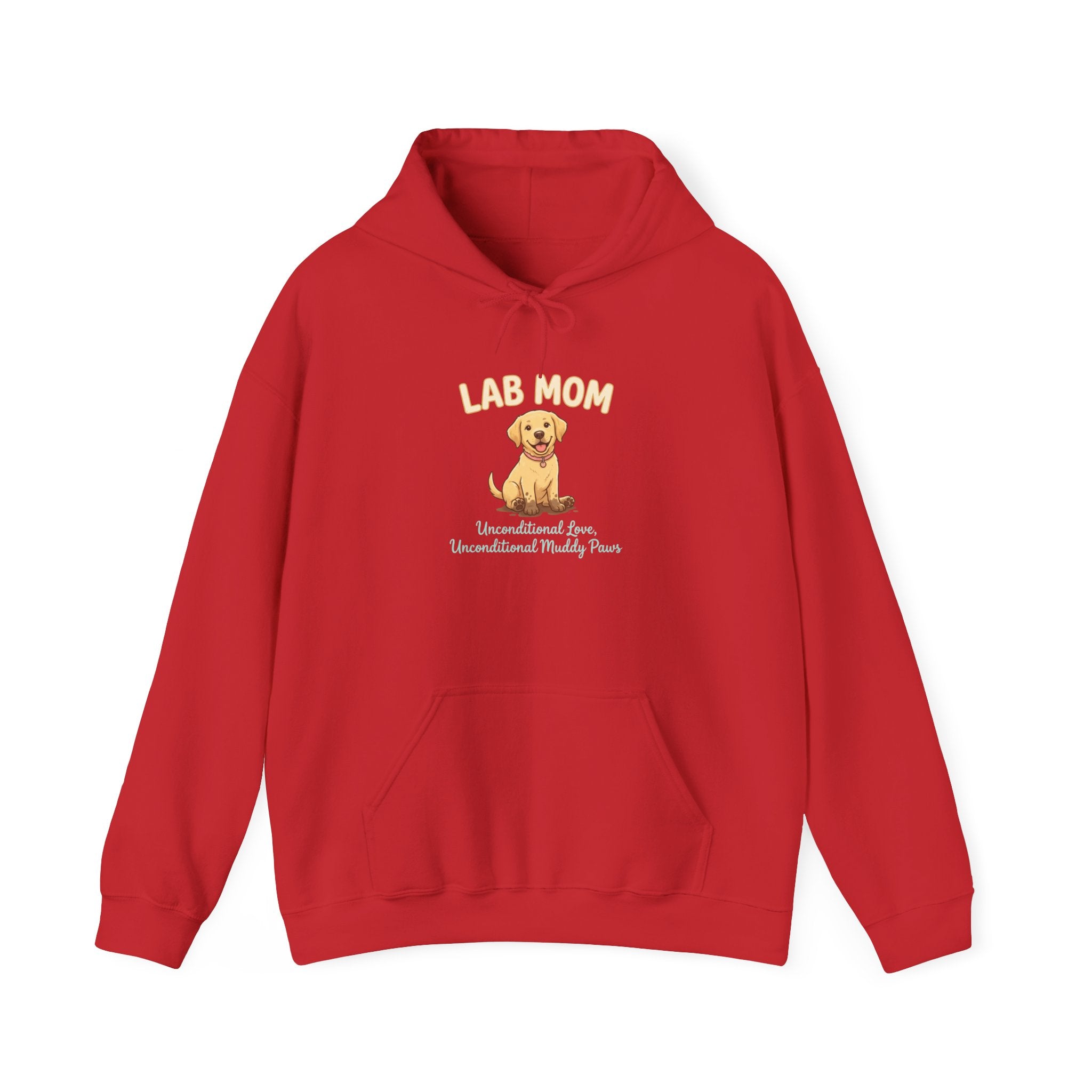 Lab Mom Hoodie — Cute Yellow Lab Illustration Dog Mom Sweatshirt | FurEverLoved