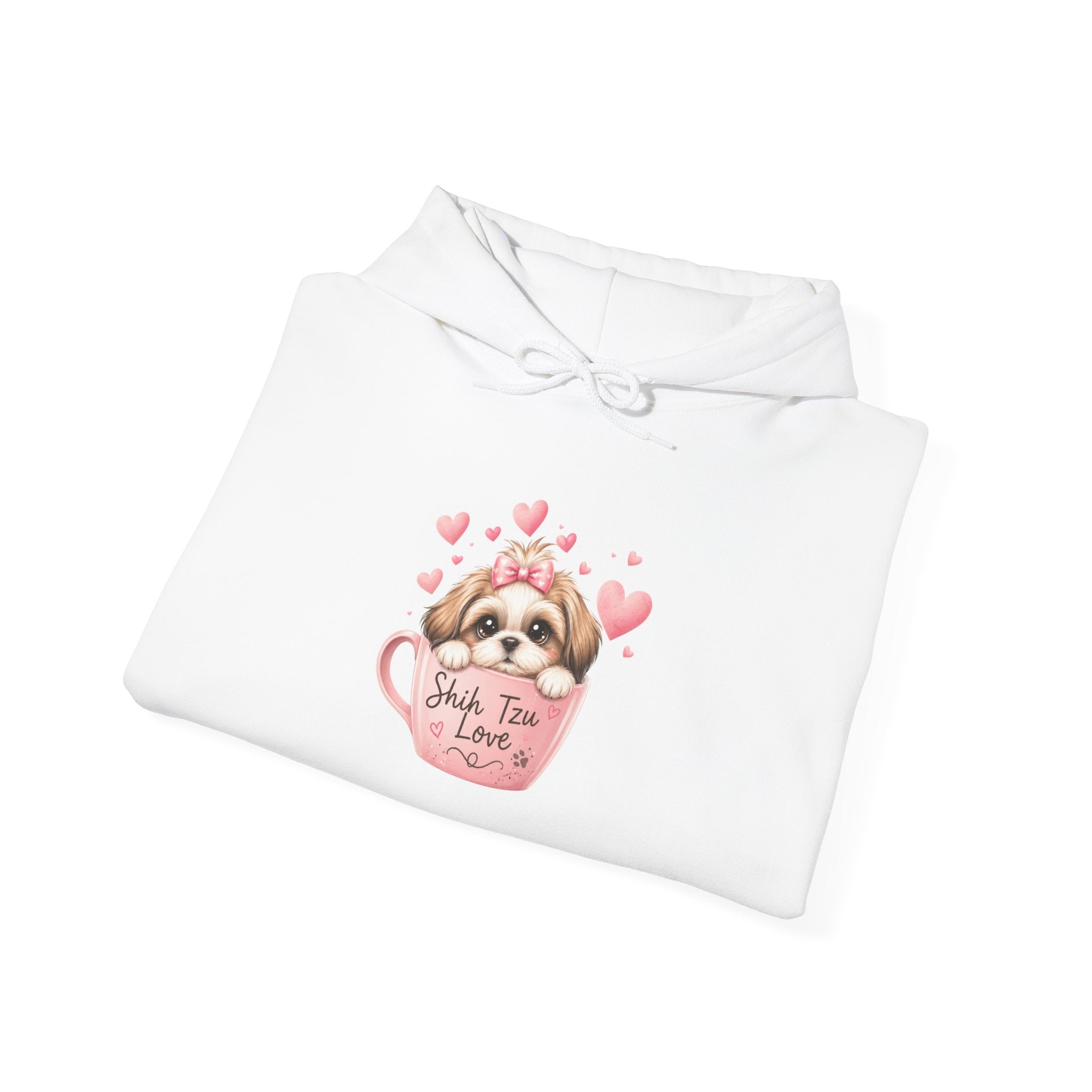 Shih Tzu Love Hoodie — Kawaii Coquette Dog Mom Sweatshirt | FurEverLoved