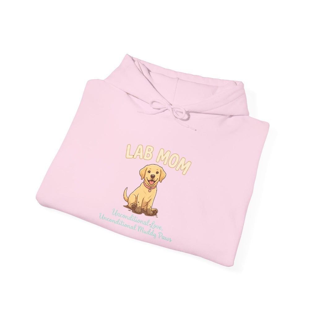 Lab Mom Hoodie — Cute Yellow Lab Illustration Dog Mom Sweatshirt | FurEverLoved