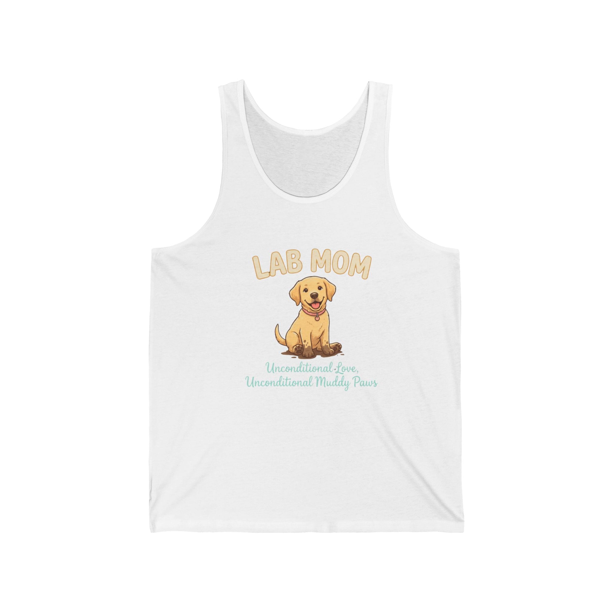 Lab Mom Tank Top — Unconditional Love, Unconditional Muddy Paws | Labrador Mom Gift | FurEverLoved