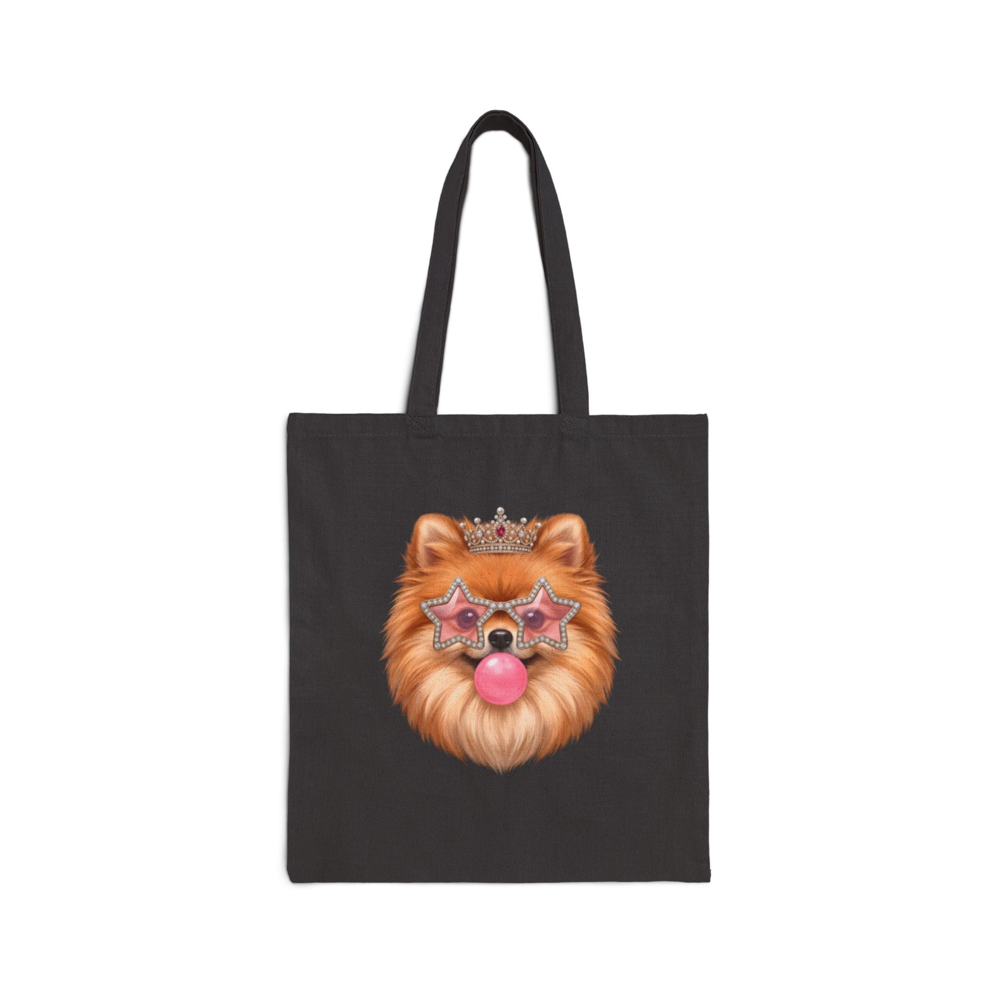 Sassy Pomeranian Tote Bag — Bubblegum Pom Dog Mom Canvas Bag | FurEverLoved