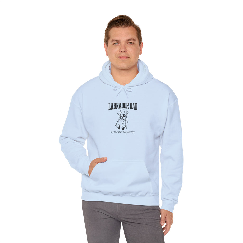Labrador Dad Hoodie — My Therapist Has Four Legs | Classic Lab Dad Sweatshirt | FurEverLoved