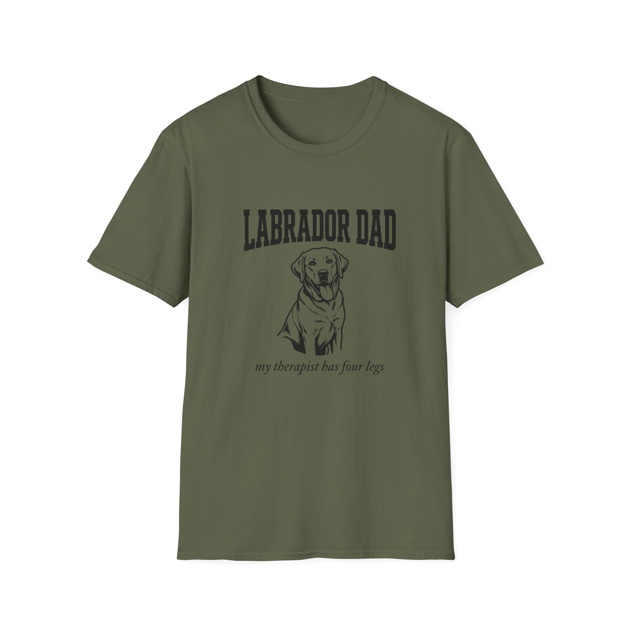 Labrador Dad T-Shirt — My Therapist Has Four Legs | Bold Classic Lab Tee | FurEverLoved