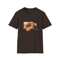 Labrador Dad T-Shirt — My Therapist Has Four Legs | Cozy Living Room Lab Illustration Tee