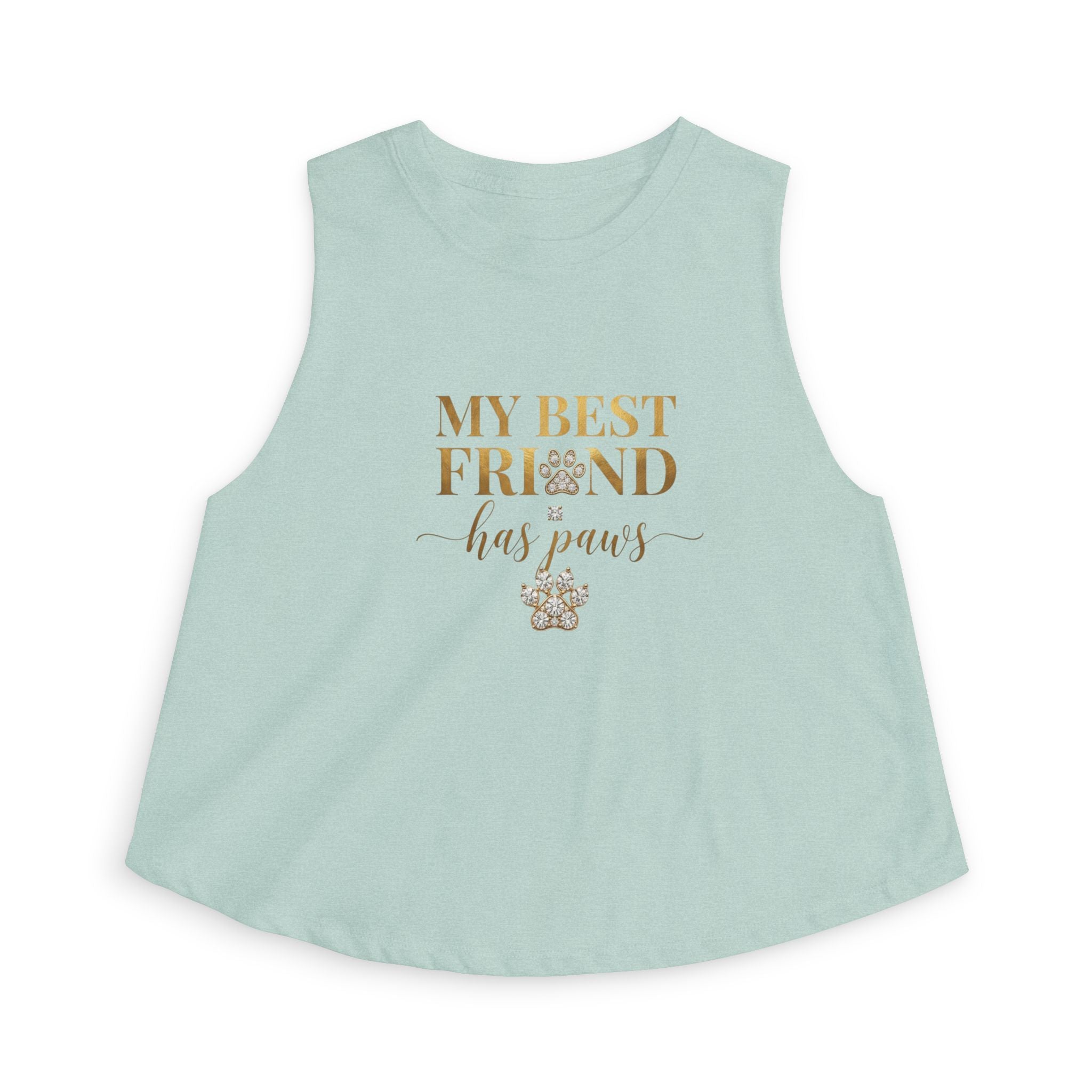 My Best Friend Has Paws — Dog Mom Crop Tank Top | FurEverLoved