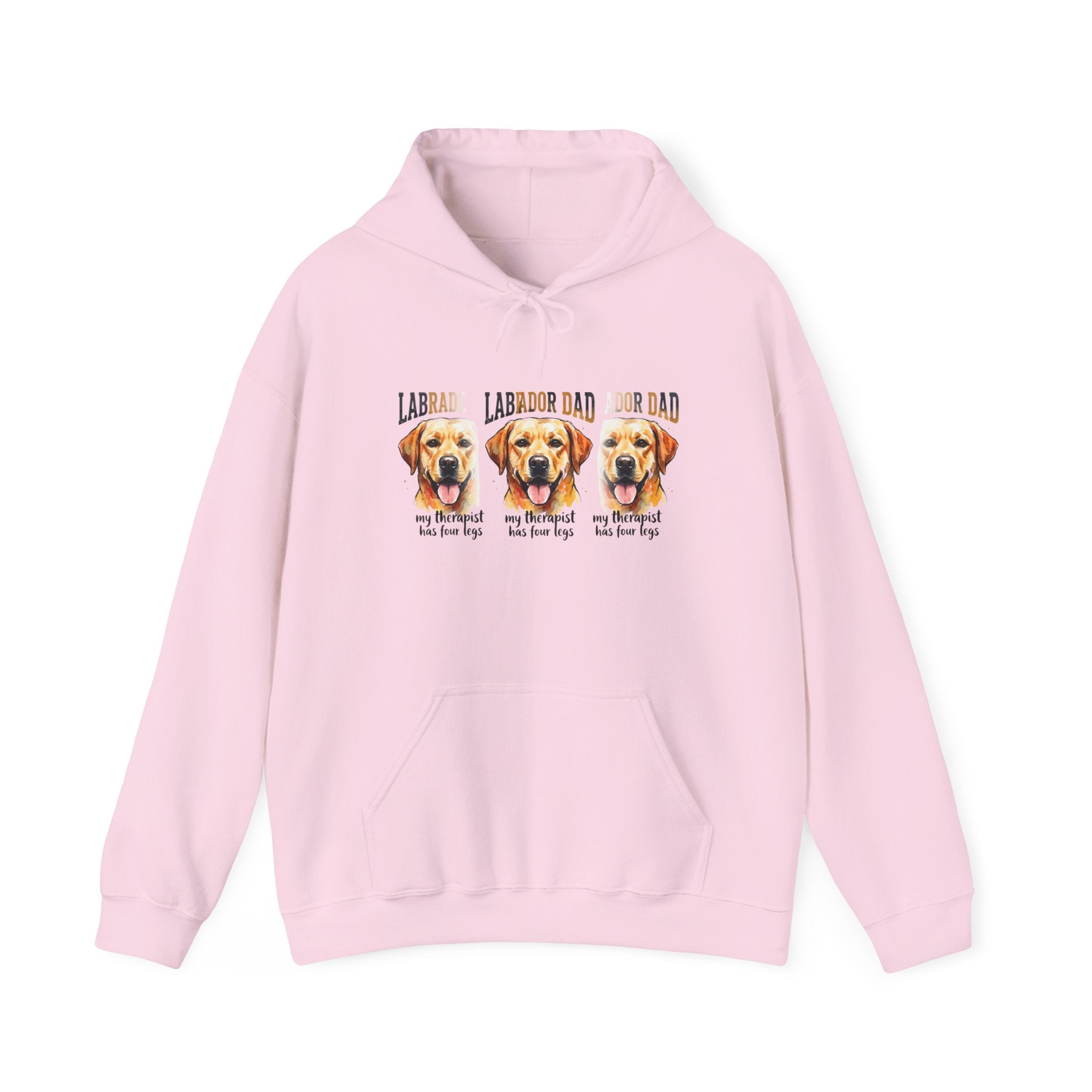 Labrador Dad Hoodie — Cute Yellow Lab Trio Pullover | Triple Lab Portrait Sweatshirt | FurEverLoved