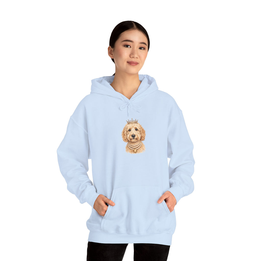 Royal Goldendoodle Hoodie | Crowned Doodle Dog Sweatshirt | FureverLoved | Goldendoodle Mom Gift | Cute Dog Lover Hoodie