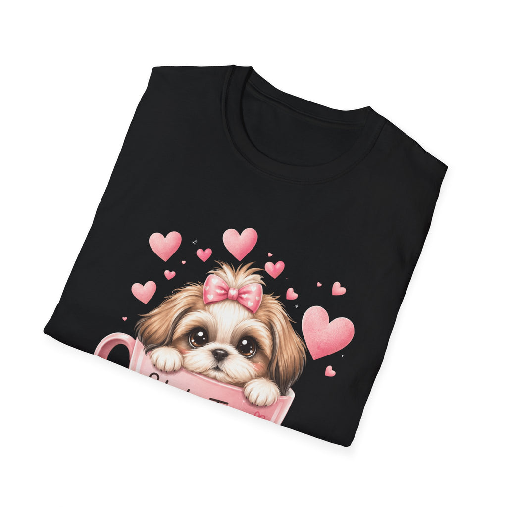 Shih Tzu Love T-Shirt — Kawaii Coquette Dog Mom Tee | FurEverLoved