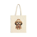 Shih Tzu Queen Tote Bag — Crown Dog Mom Canvas Bag | FurEverLoved