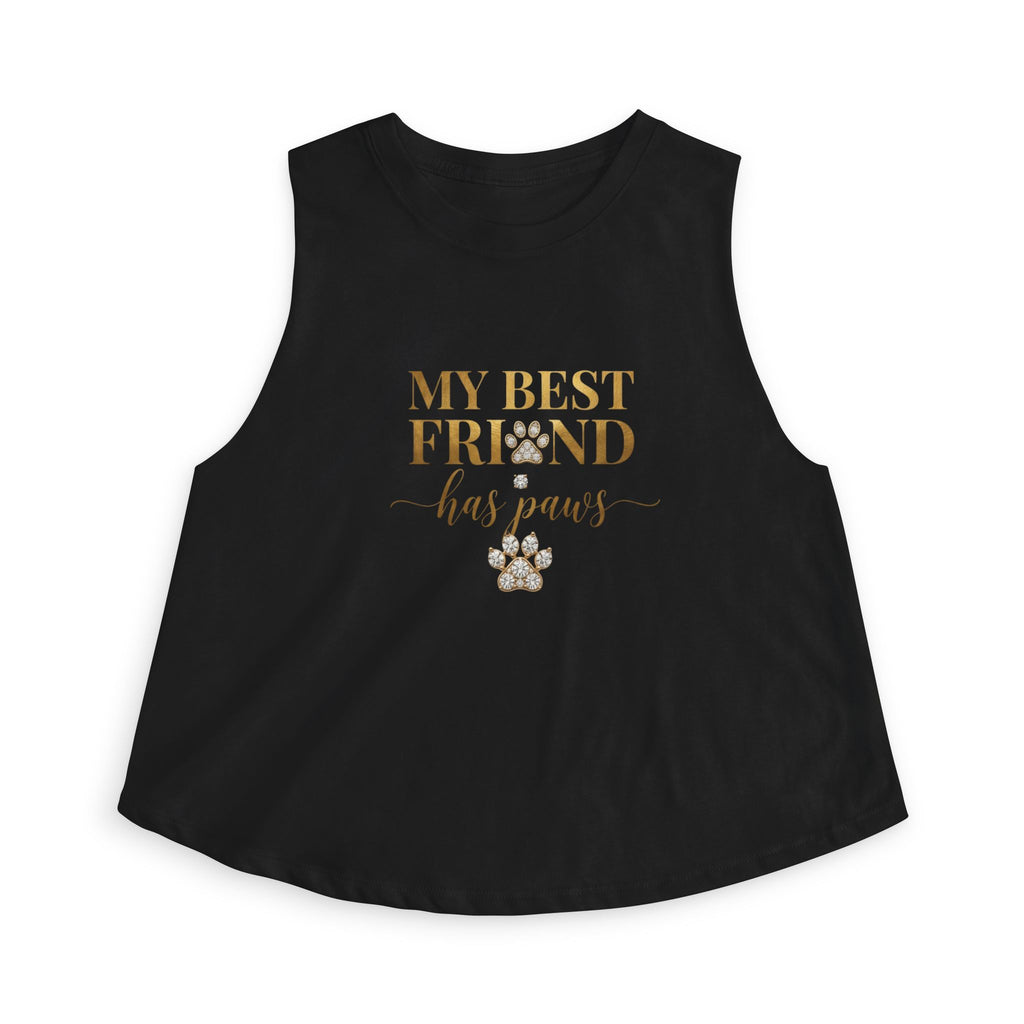 My Best Friend Has Paws — Dog Mom Crop Tank Top | FurEverLoved