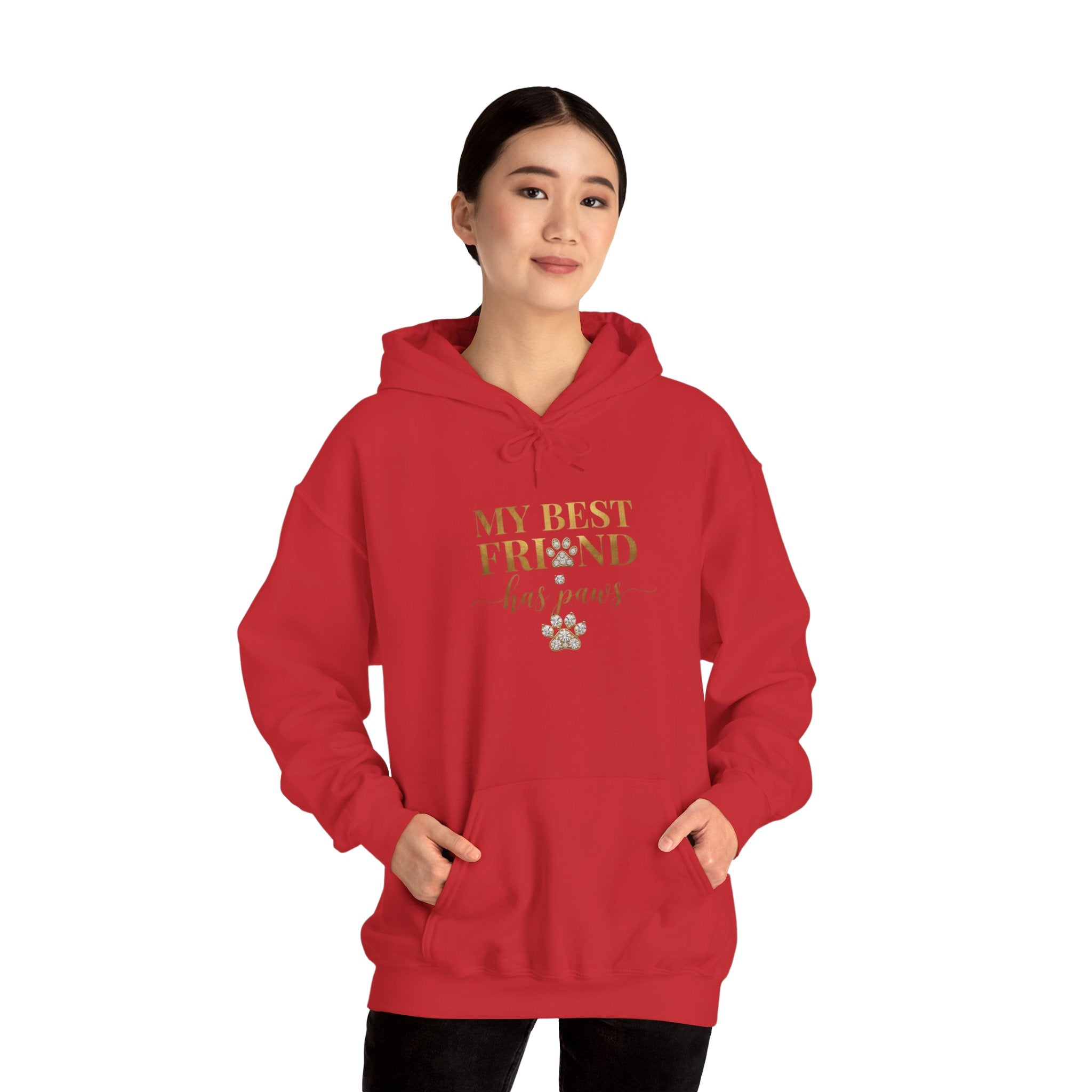 My Best Friend Has Paws Dog Mom Hoodie | Dog Lover Gift