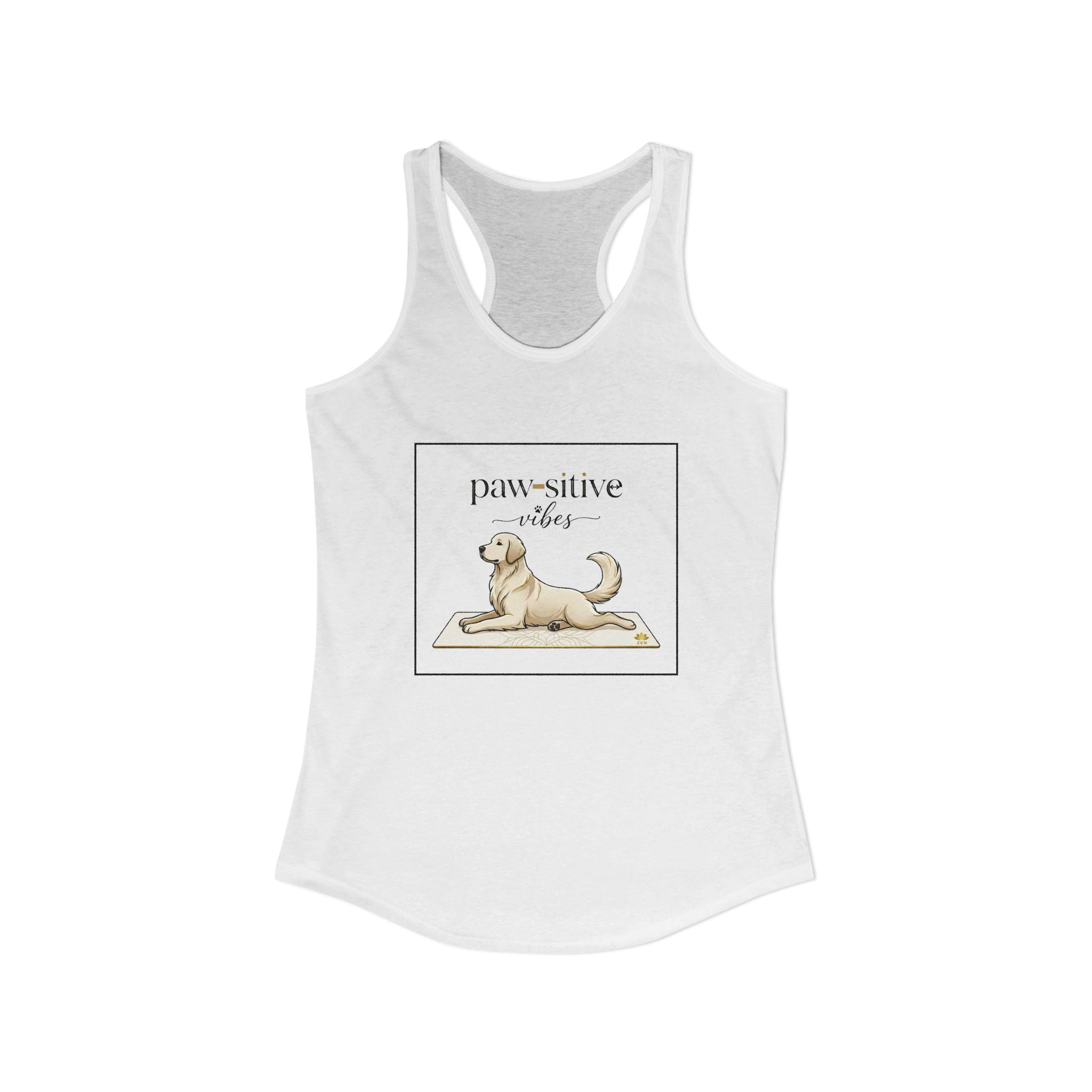 Pawsitive Vibes Racerback Tank Top — Dog Mom Workout Tank | FurEverLoved