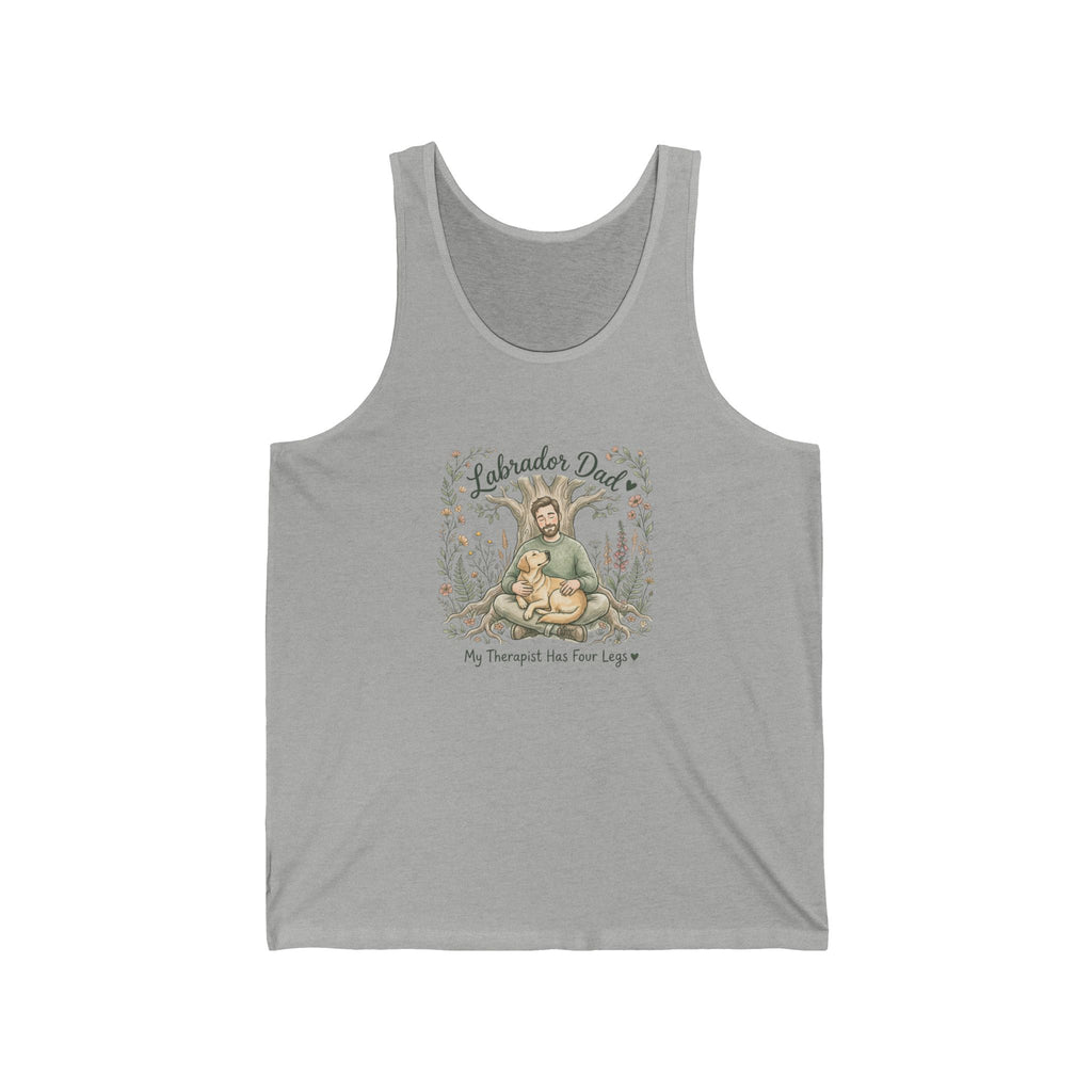 Labrador Dad Tank Top – My Therapist Has Four Legs | Nature Botanical Lab Dad Gift
